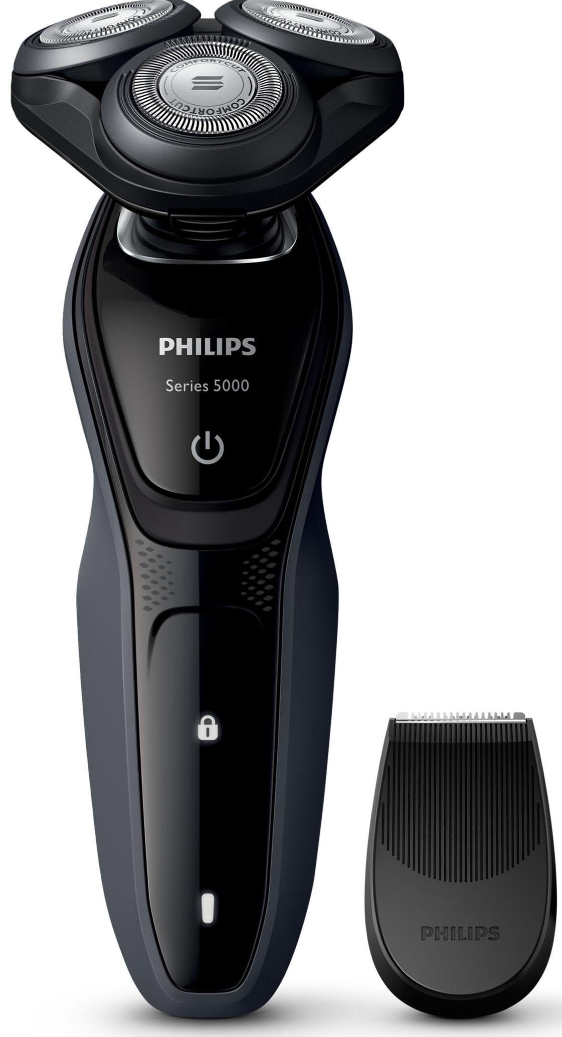 Philips Aufsätze, günstig 5000 »Series St. Elektrorasierer Präzisionstrimmer, SmartClick- Wet&Dry ComfortCut, Aquatec 1 Akku, kaufen S5270/06«,