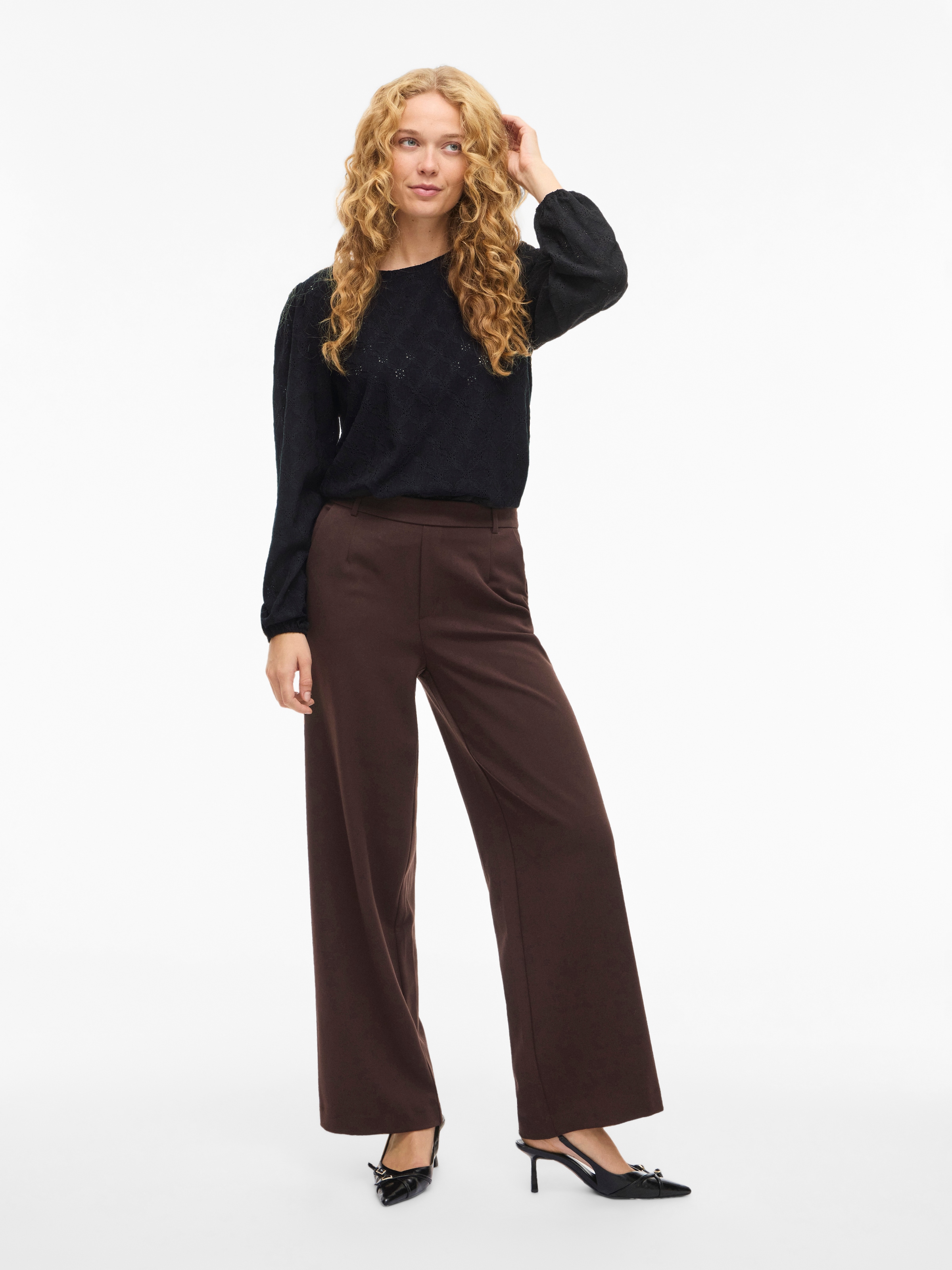 Vila Langarmshirt »VIASTA O-NECK L/S TOP - NOOS«