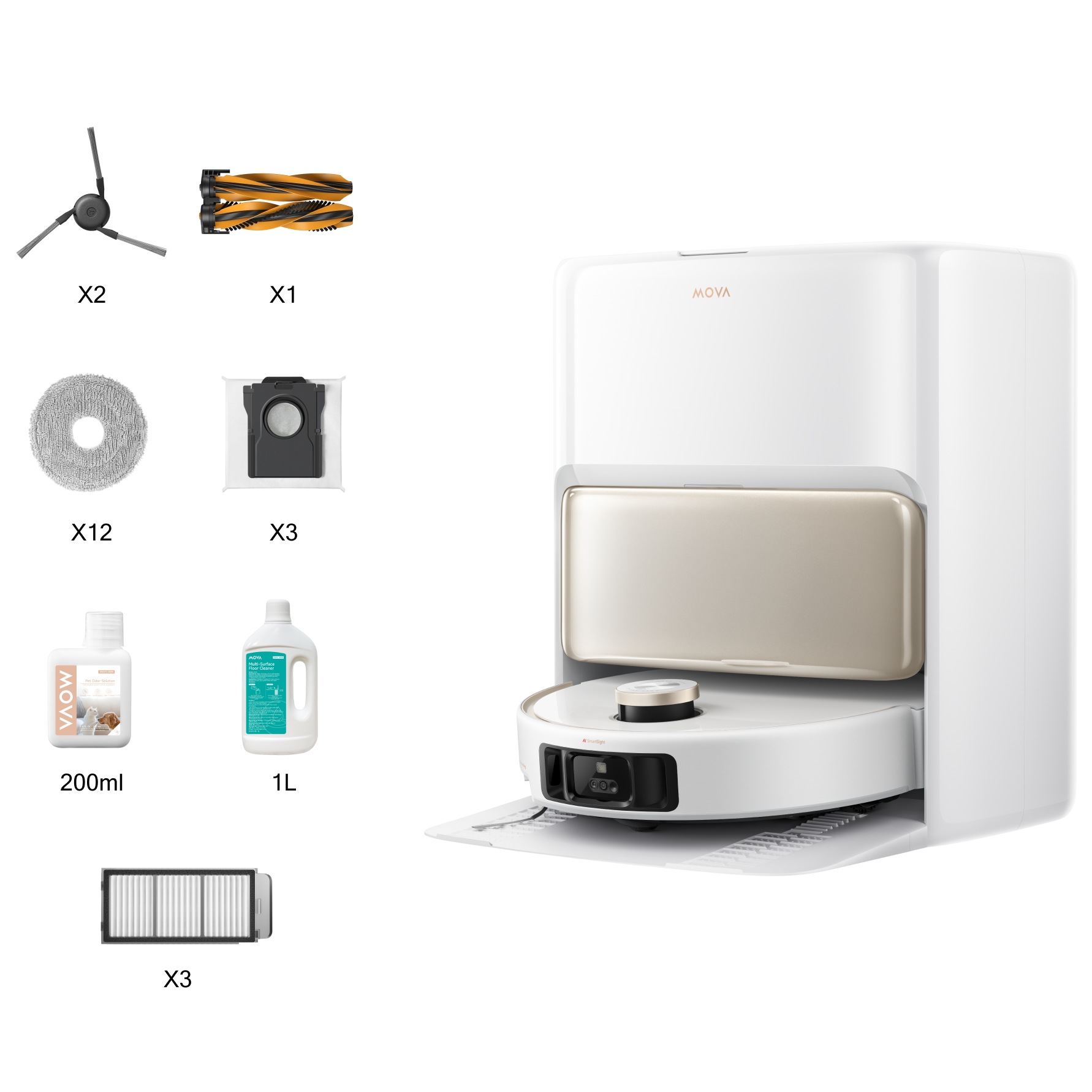 Mova Saugroboter »mit Wischfunktion MOVA V50 Ultra Complete,« 24.000Pa Saug günstig online kaufen