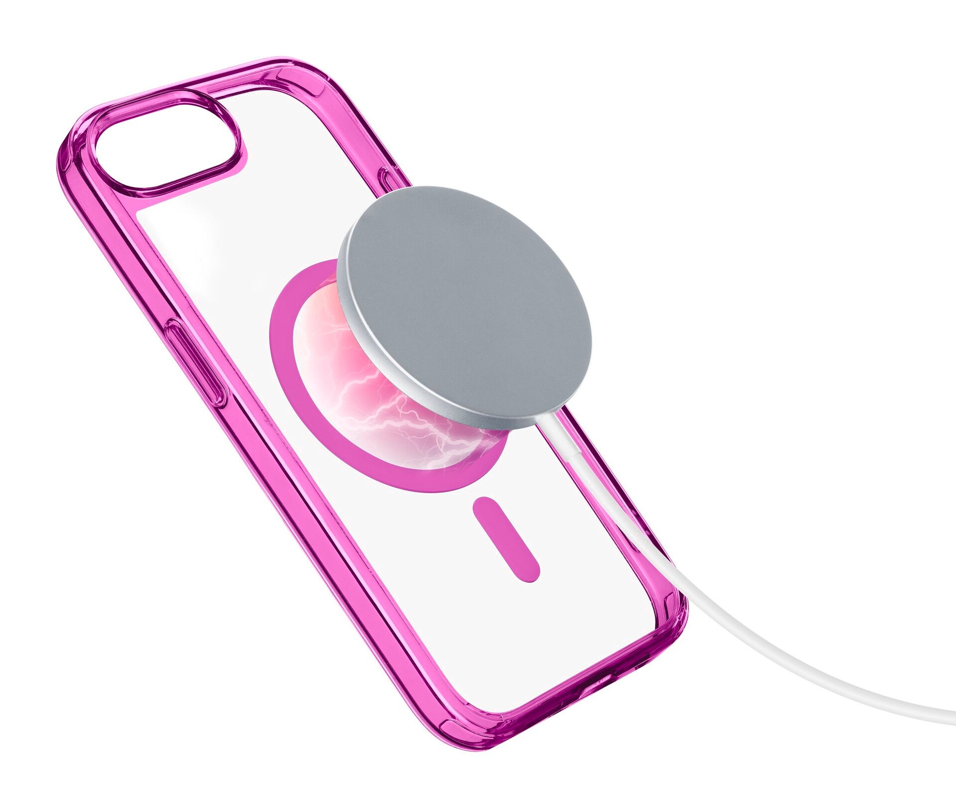 Cellularline Handyhülle »Iconic MAG MagSafe Case für Apple iPhone 16e«, Apple iPhone 16e, Backcover, Schutzhülle, Handyschutzhülle, Case, Schutzcase, stoßfest