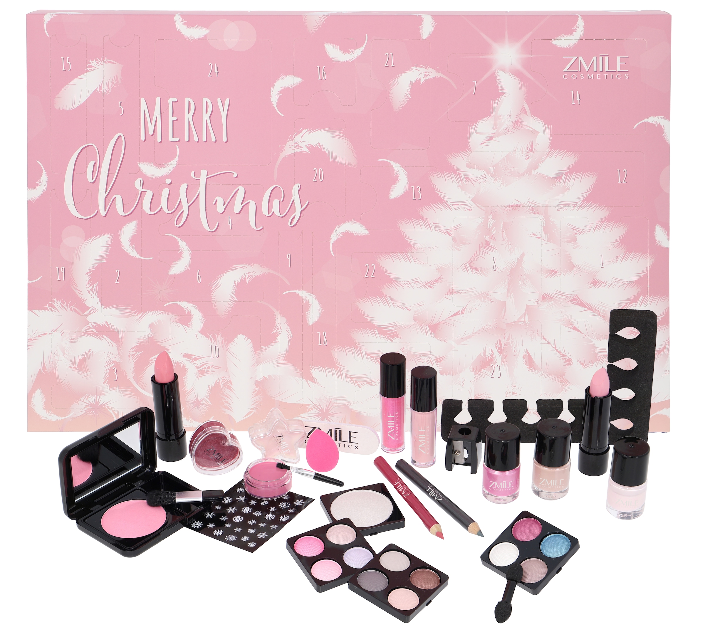 ZMILE COSMETICS Kosmetik-Adventskalender »ZMILE COSMETICS Adventskalender Traditional Pink and Fluffy« ab 12 Jahren vegan