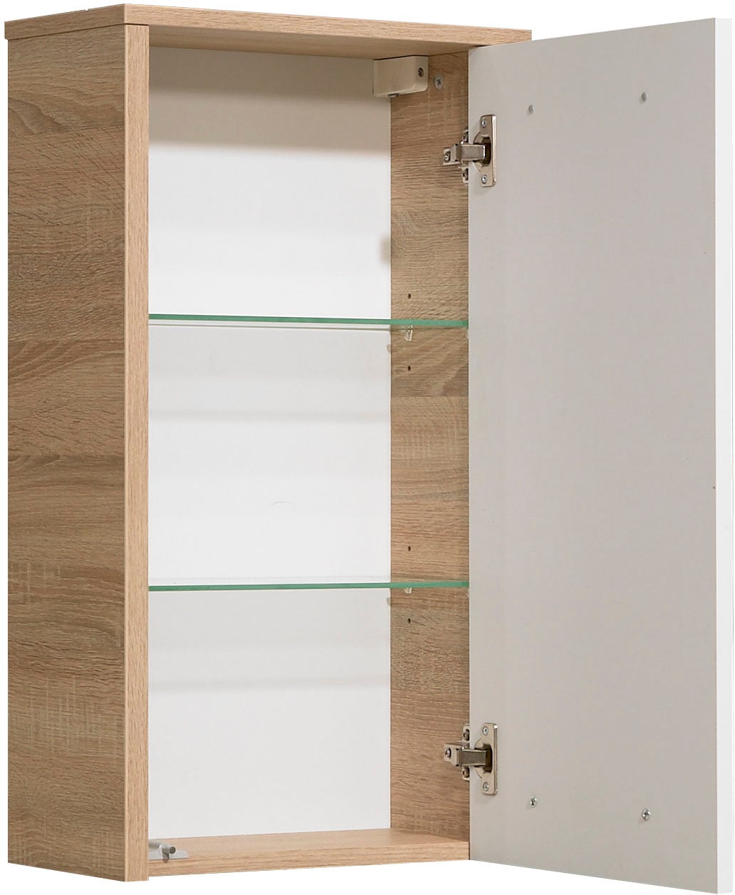 Saphir Badmöbel-Set »Quickset 382 5-teilig, Waschbeckenunterschrank mit LED-Spiegelschrank«, (11 St.), Hochschrank, Unterschrank, Hängeschrank, inkl. Türdämpfer, 8 Türen