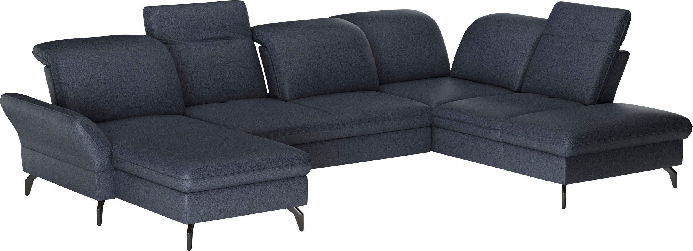 sit&more Wohnlandschaft »Leandro U-Form«, Wahlweise mit Bett-, Kopfteil - und Armlehnfunktion, sowie Bettkasten