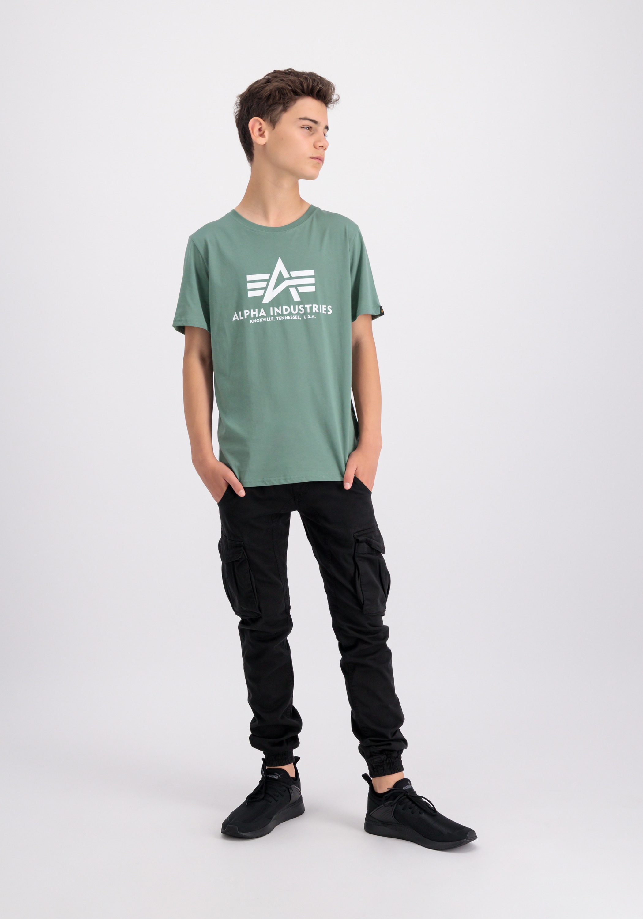 Alpha Industries T-Shirt »Alpha Industries Kids - T-Shirts Basic T-Shirt BL K«