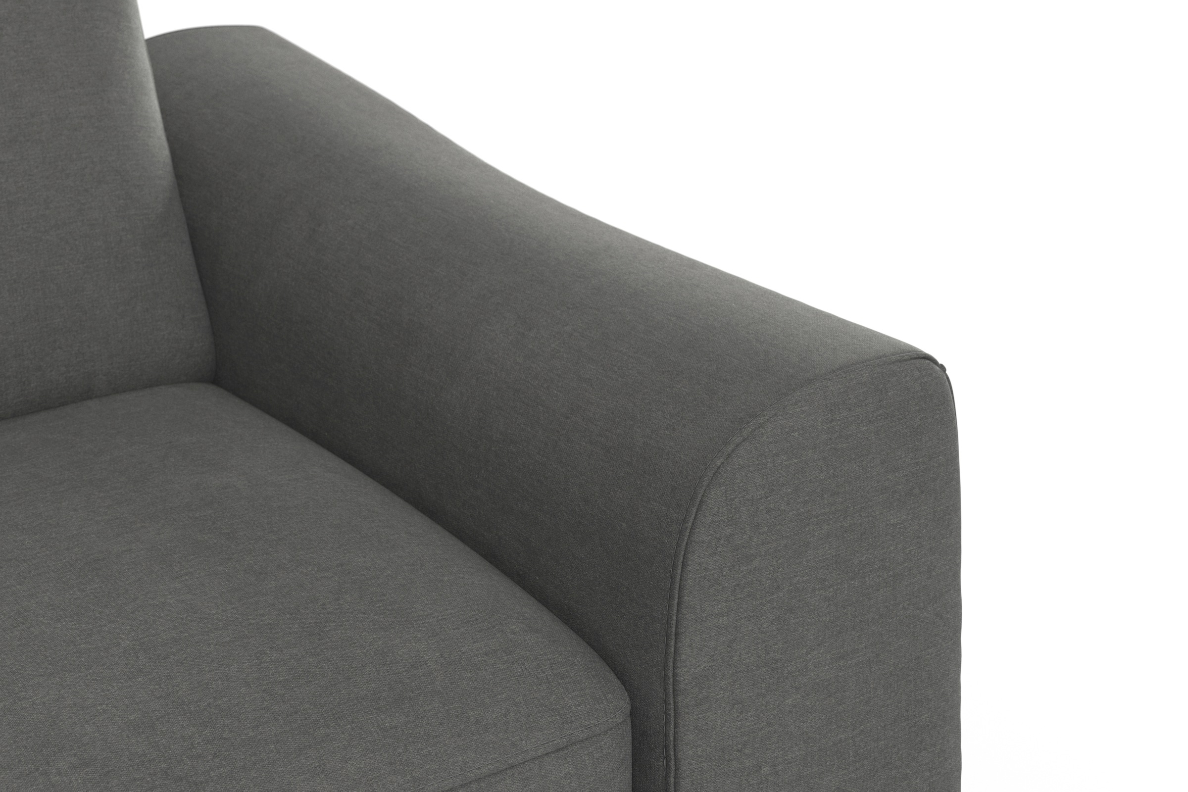 sit&more Ecksofa »Dundee L-Form«, mit Federkern und Edelstahlfüßen, wahlweise mit Kopfteilverstellung