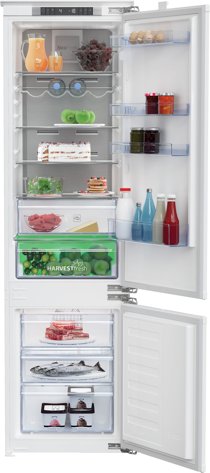 BEKO Einbaukühlgefrierkombination »BCNA306E4FN«