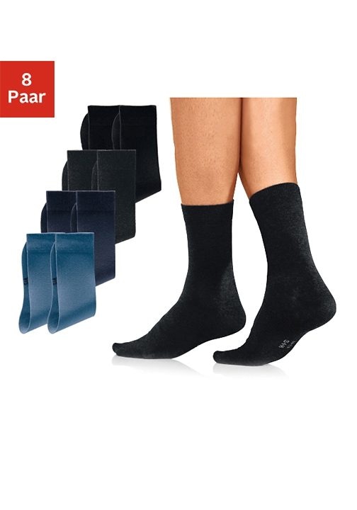 H.I.S Basicsocken, mit Paar), hohem jetzt (8 bestellen Baumwollanteil