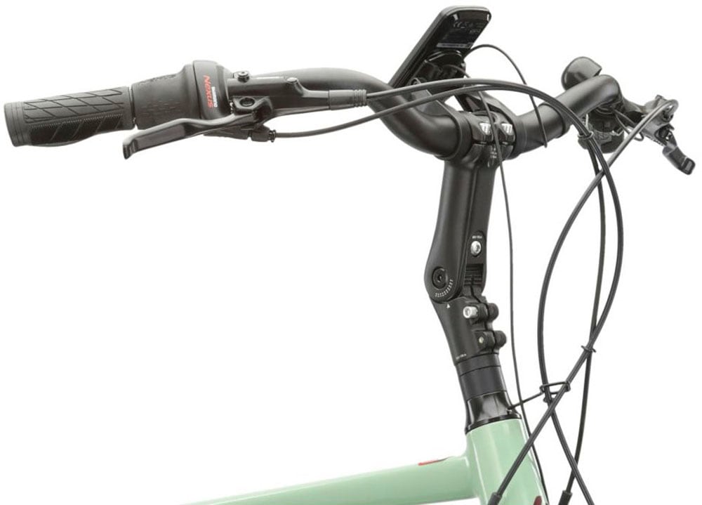 Kross E-Bike »E-Citybike Sentio Hybrid 4.0 28 Zoll grün«, 7 Gang, Shimano, NEXUS, Mittelmotor 250 W, Pedelec, Elektrofahrrad für Damen und Herren