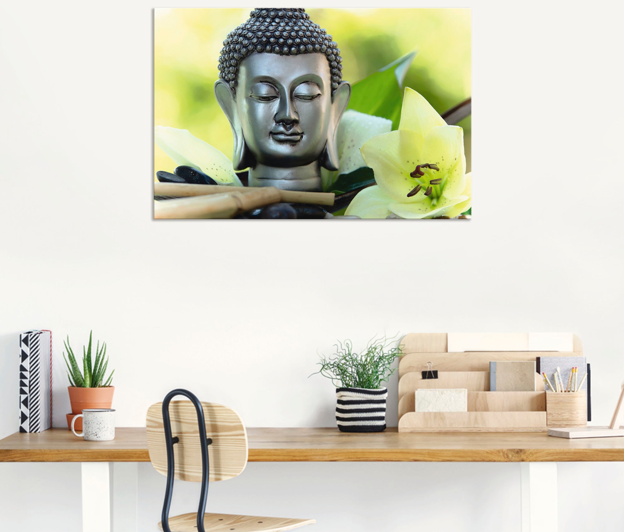 Artland Wandbild »Entspannung und Ruhe mit Buddha«, Buddhismus, (1 St.), al günstig online kaufen