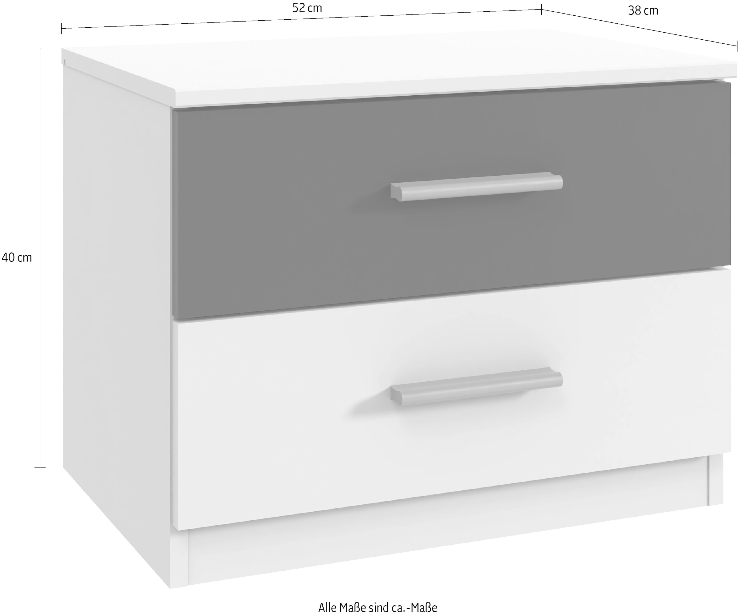 Wimex Nachtkommode »Budapest« wahlweise einzeln oder im 2er Set, mit jeweils 2 Schubladen