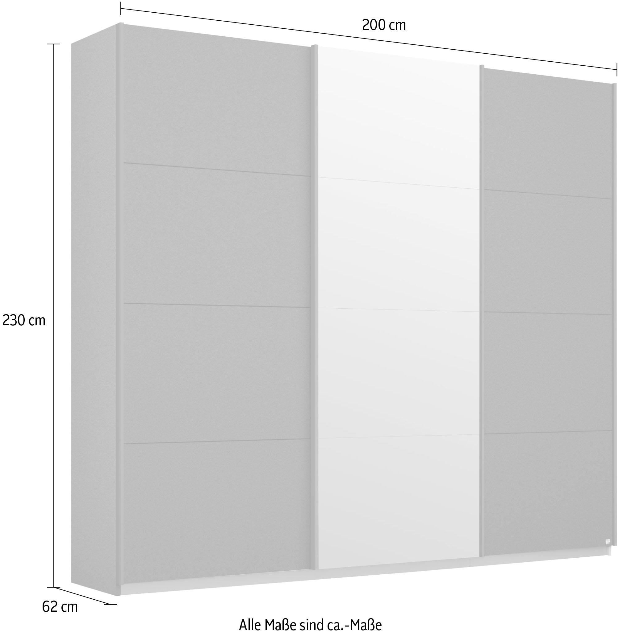 rauch Schwebetürenschrank »Kleiderschrank Schrank Garderobe Wäscheschrank BESTSELLER KEPAN«, inkl. Schubladen-Einsatz und extra Einlegeböden MADE IN GERMANY