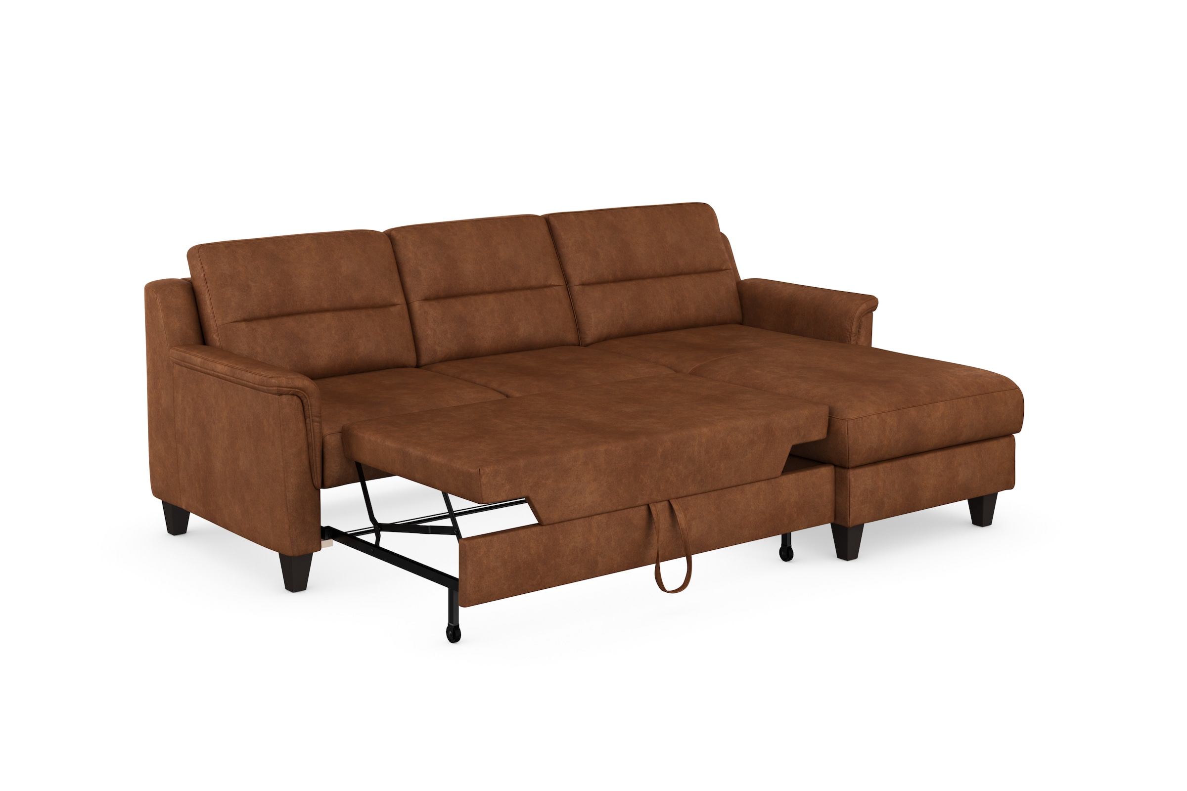 sit&more Ecksofa »Farö L-Form«, inklusive Federkern, wahlweise mit Bettfunktion und Bettkasten