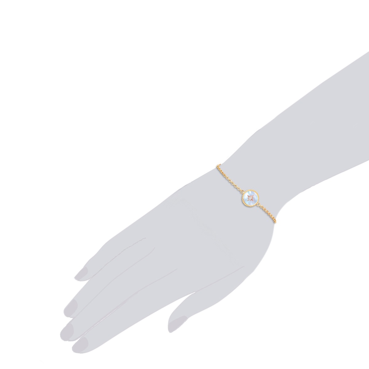 Valero Pearls Gliederarmband »VP763«, (1 tlg.), mit Perlmutt-Anhänger