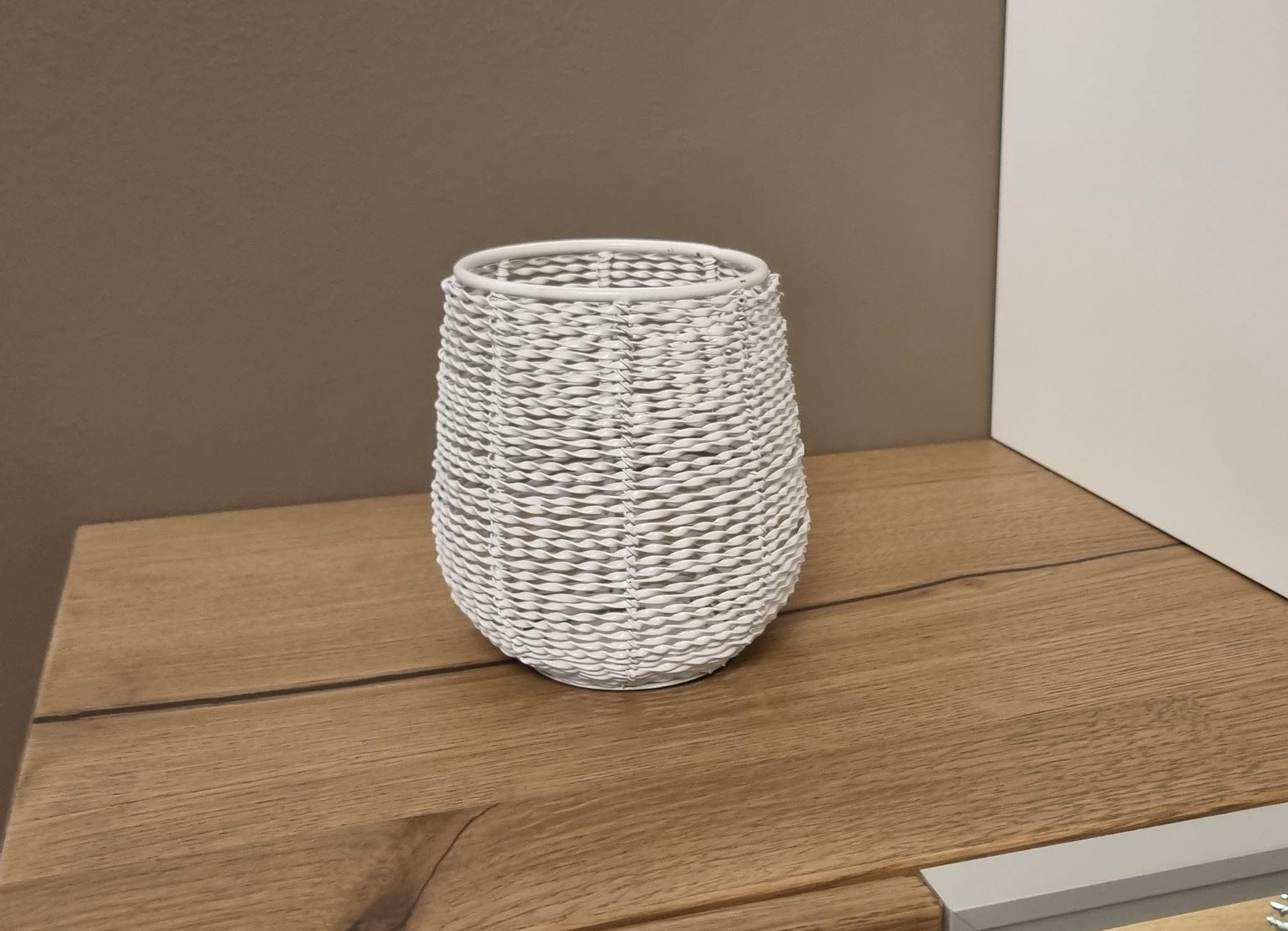 Ambiente Haus Kerzenlaterne »Kerzenhalter aus Draht Weiß - (H) 13 cm«, (1 St.)