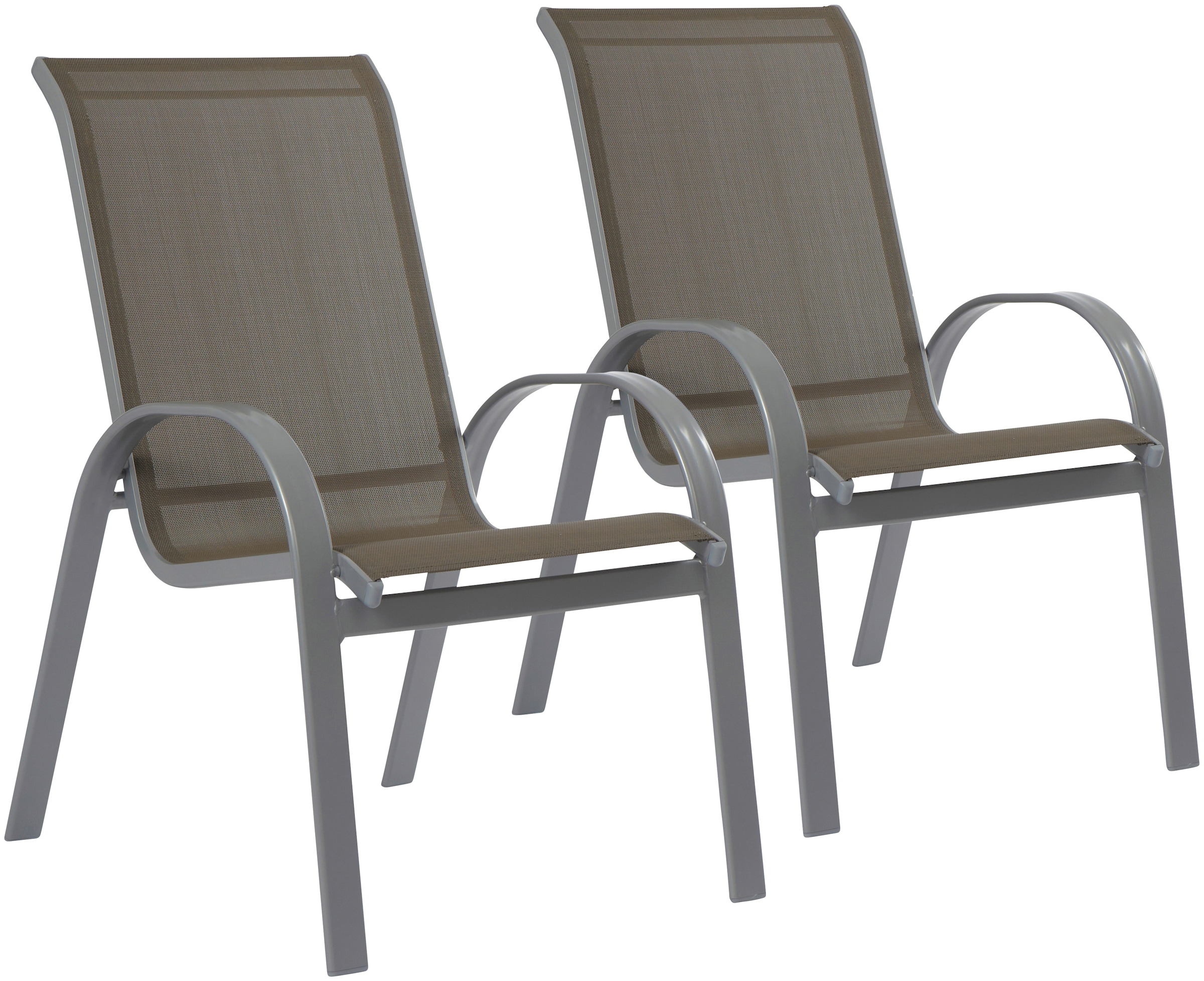 MERXX Garten-Essgruppe »Amalfi«, (5 tlg.), 4 Sessel, Tisch ausziehbar 90x120-180 cm, Alu/Textil