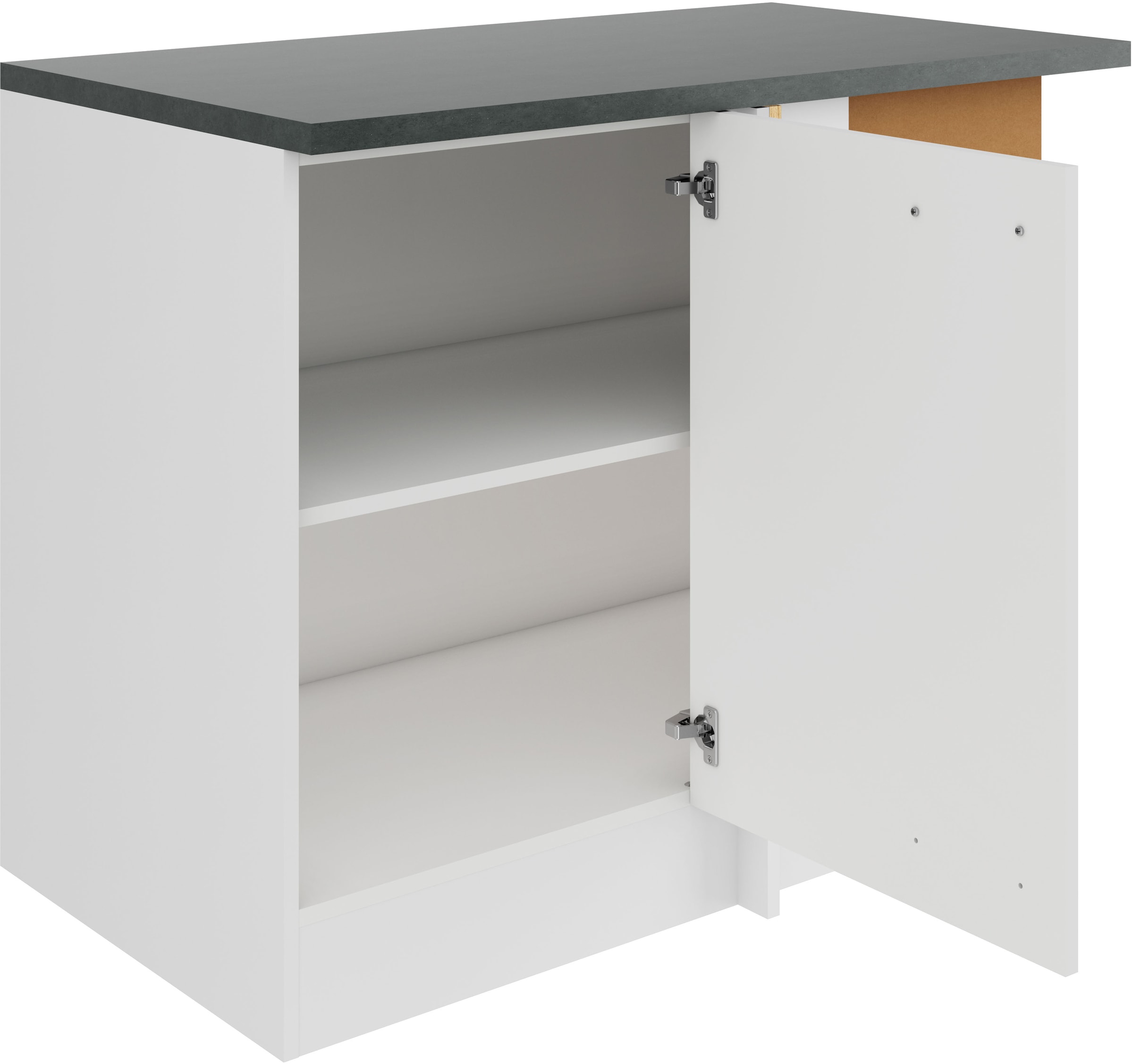 OPTIFIT Eckunterschrank »Bella« Breite 100 cm, Türanschlag wechselbar