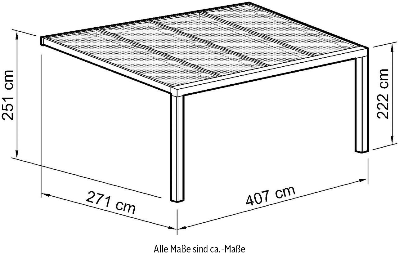 Beckmann Terrassendach »Exklusiv Gr. 2«
