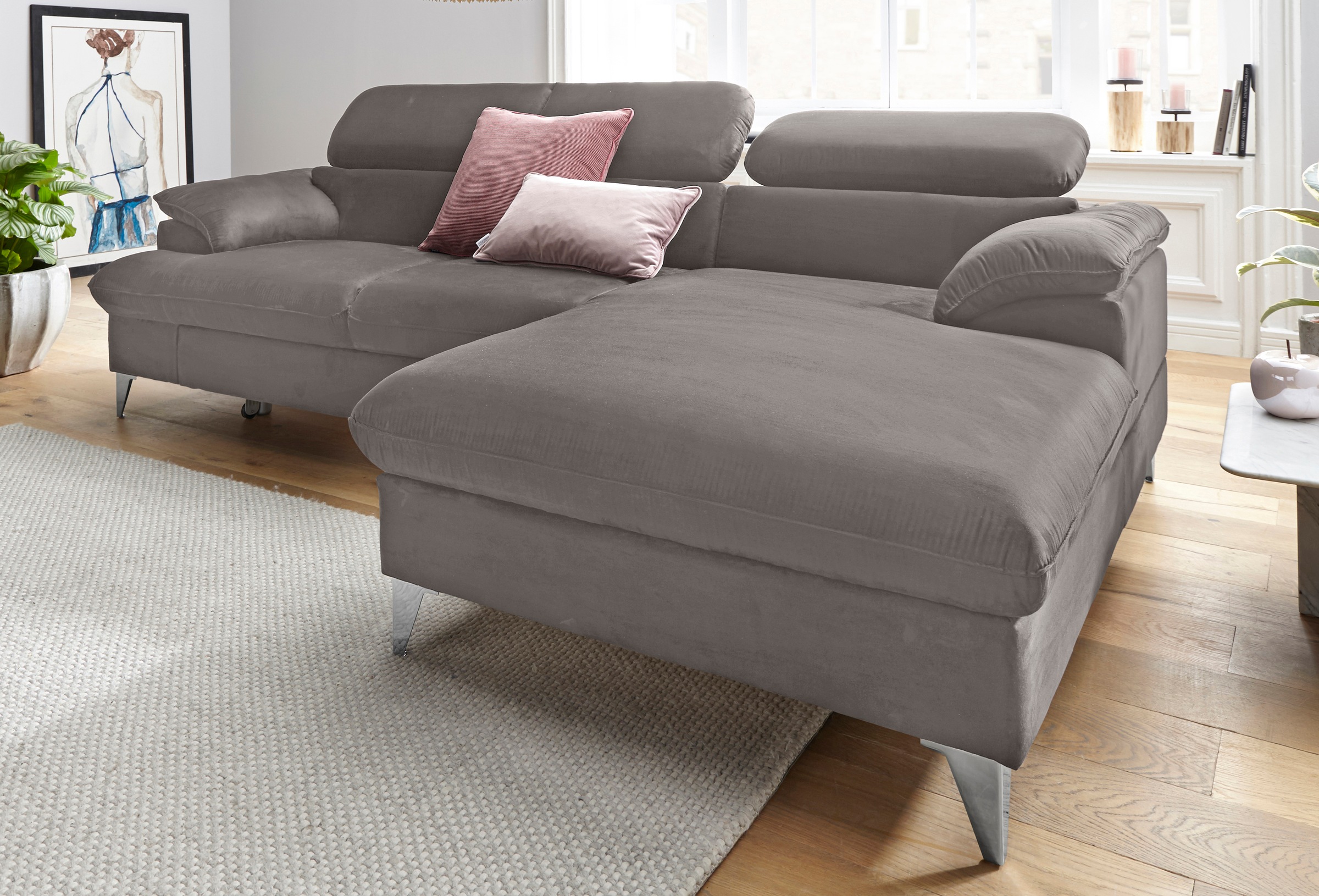 COTTA Polstergarnitur »Caluso L-Form«, (2 tlg.), Set bestehend aus: Ecksofa günstig online kaufen