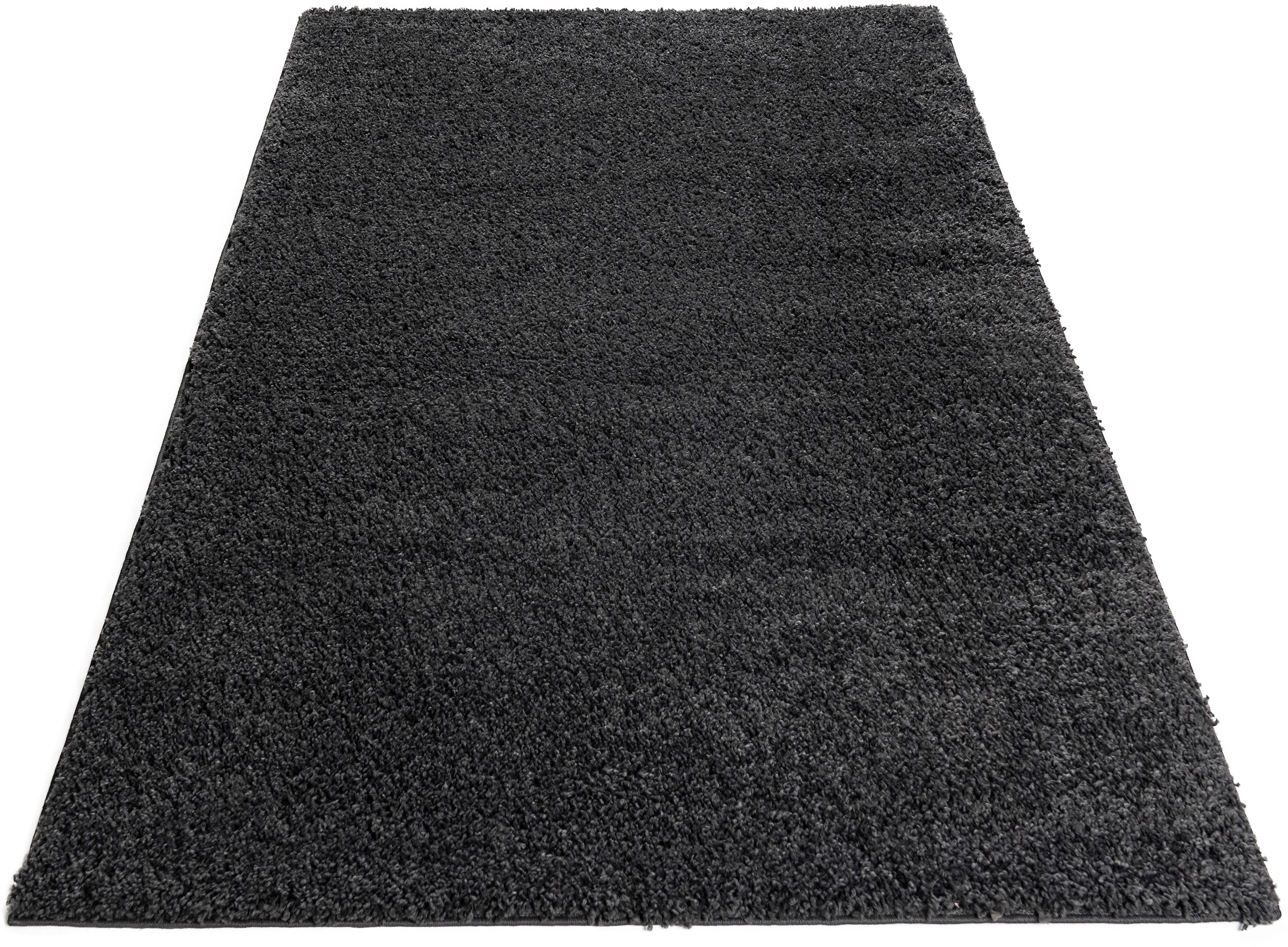 Bruno Banani Hochflor-Teppich »Shaggy Soft«, rechteckig, 30 mm Höhe, gewebt, Uni Farben, besonders weich und kuschelig