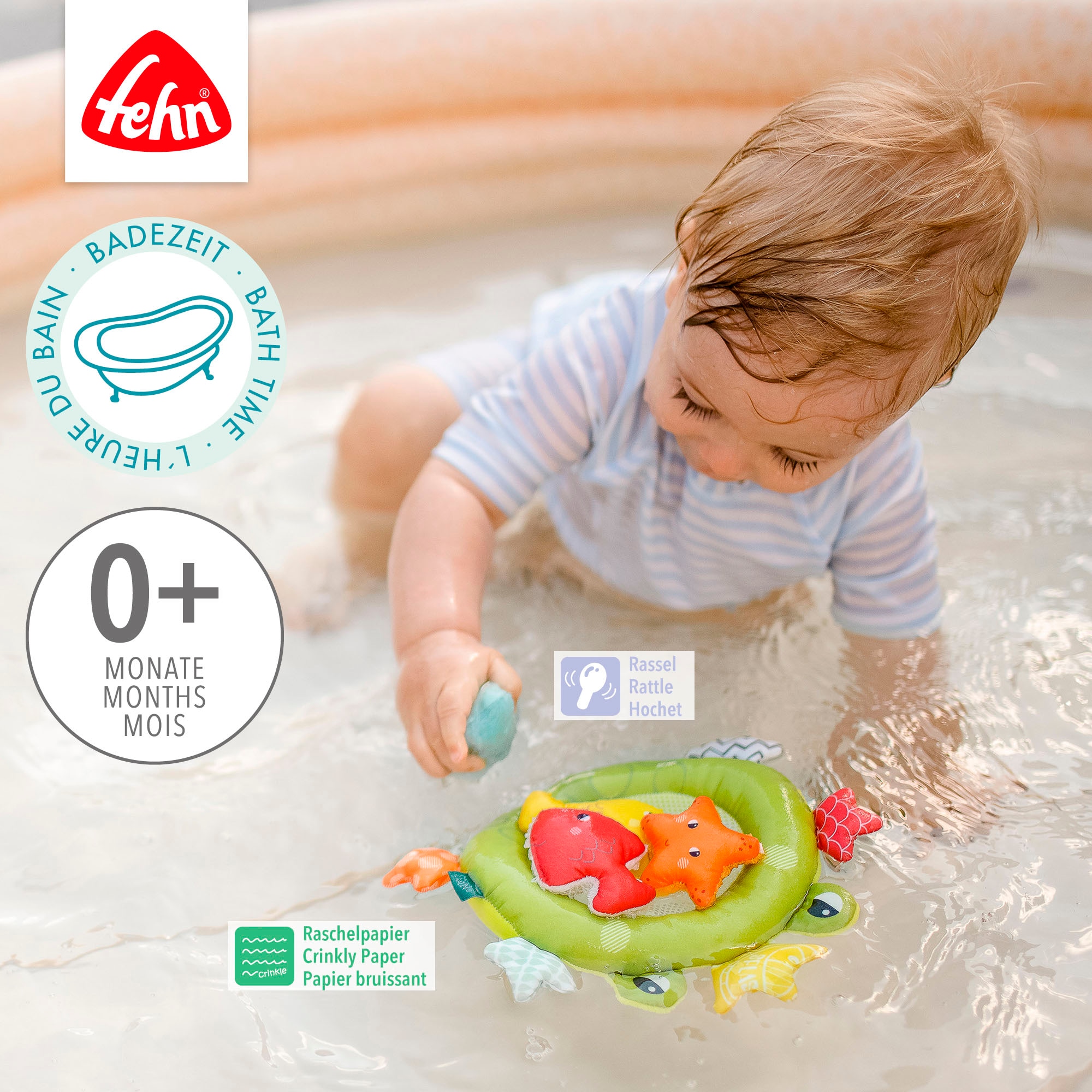 Fehn Badespielzeug »Plansch & Play, Badekescher Frosch«