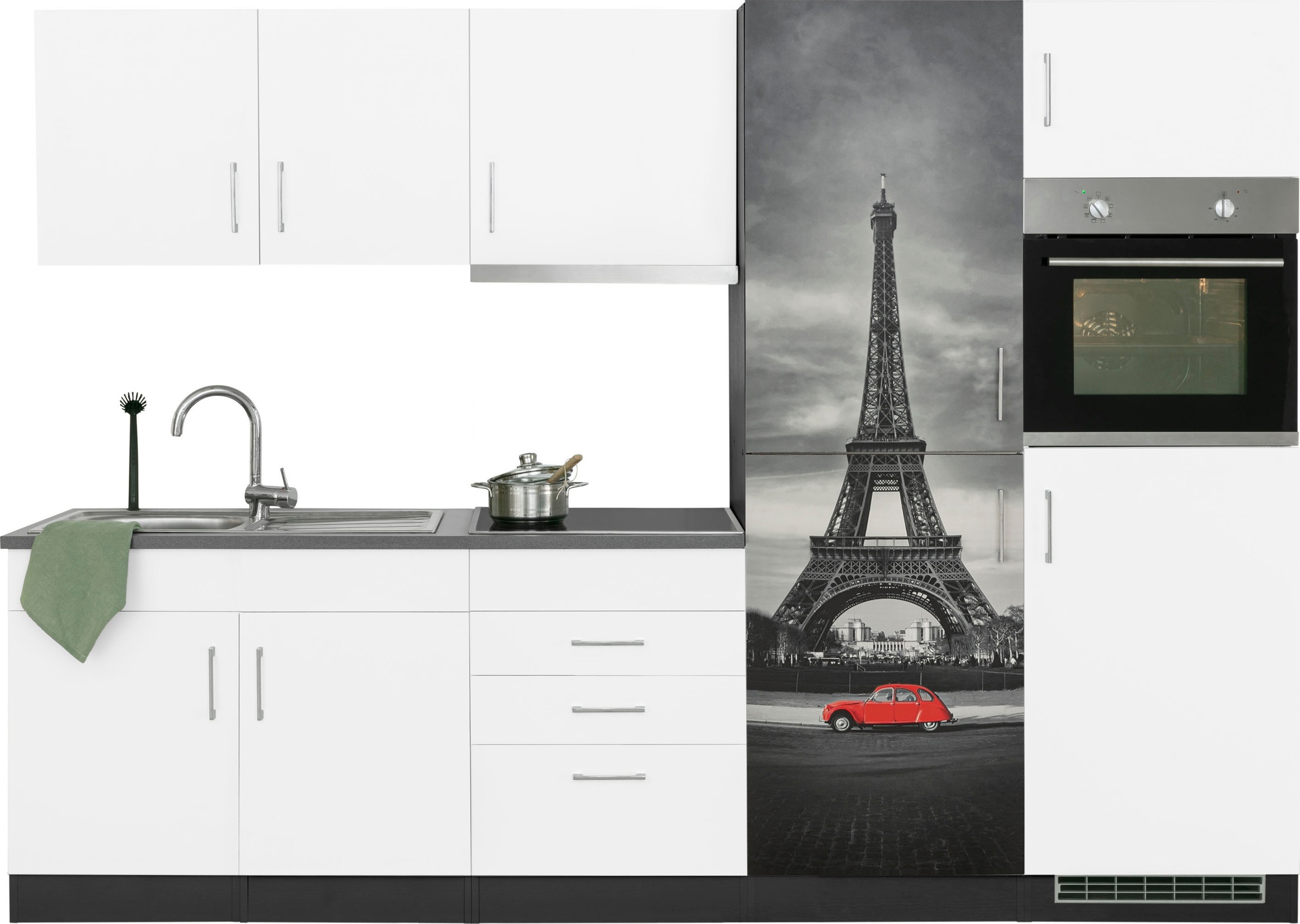 KOCHSTATION Küchenzeile »KS-Paris – Küchen mit einzigartigen Fotomotiven au günstig online kaufen