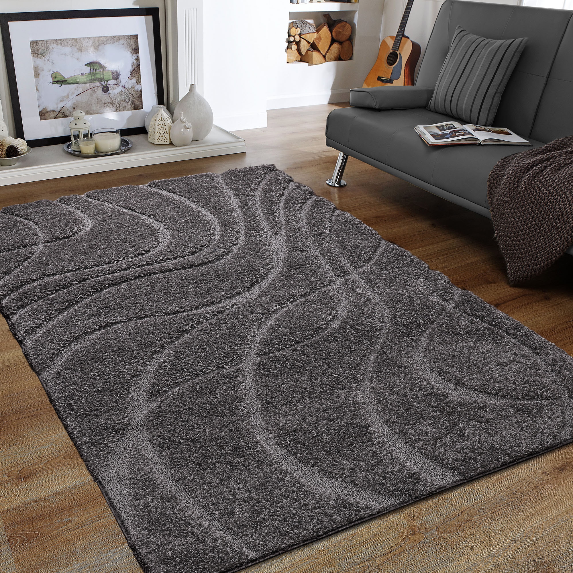 Sanat Hochflor-Teppich »Luxus 3503«, rechteckig, 30 mm Höhe, robuster Langf günstig online kaufen