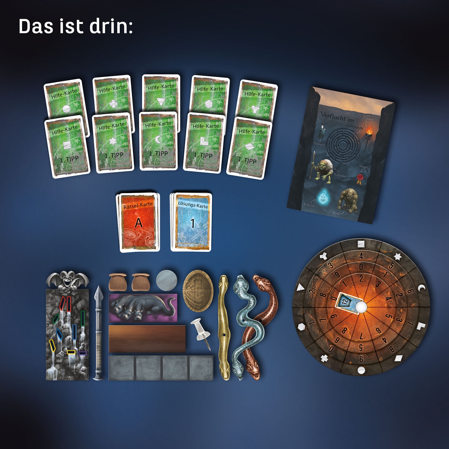 Kosmos Spiel »EXIT, Das verfluchte Labyrinth«, Made in Germany