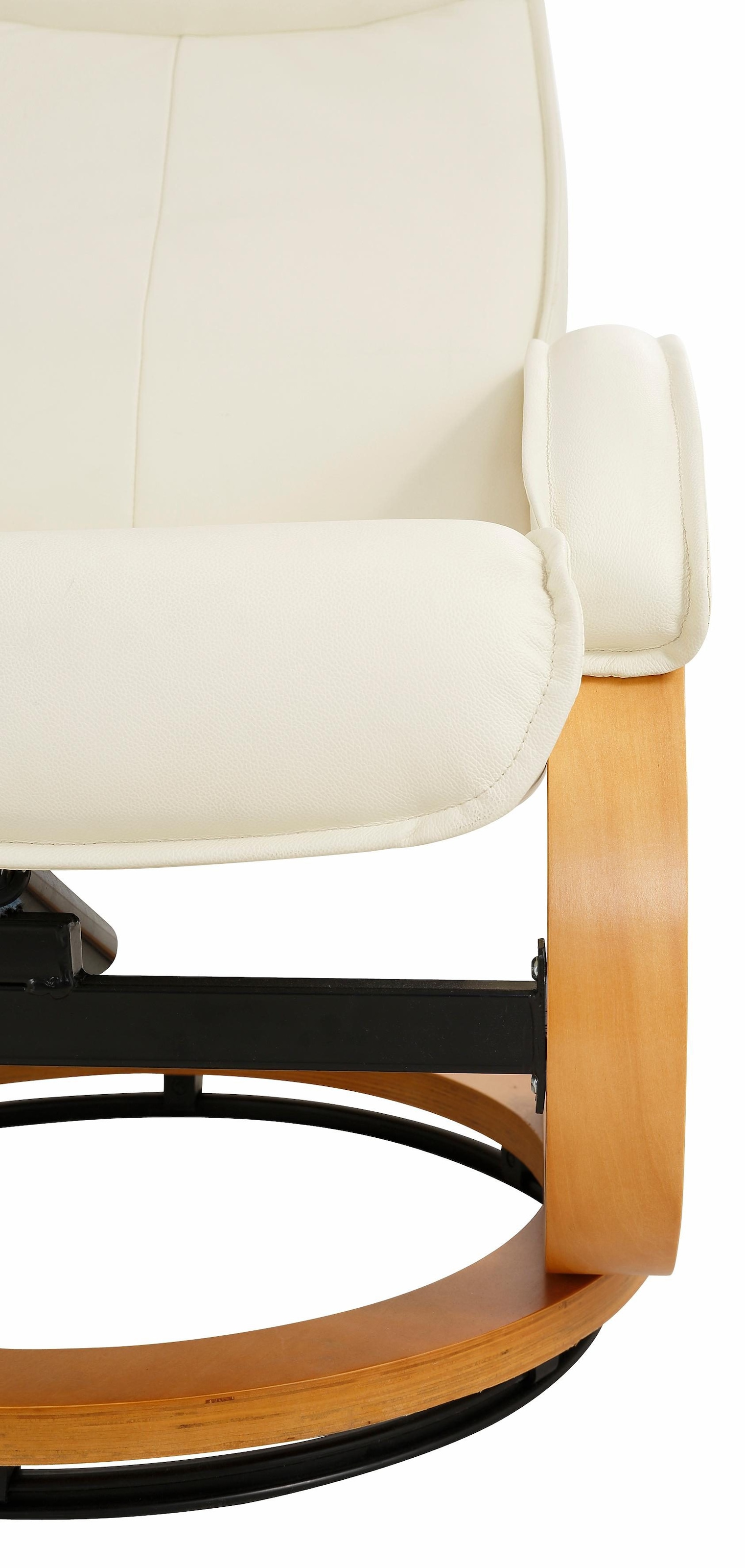 Home affaire Relaxsessel »Paris, TV-Sessel mit Hocker und manueller Liegefunktion«, (Set, 2 St., bestehend aus Sessel und Hocker), Set (Sessel und Hocker), Dreh- und Kippfunktion, NaturLEDER®