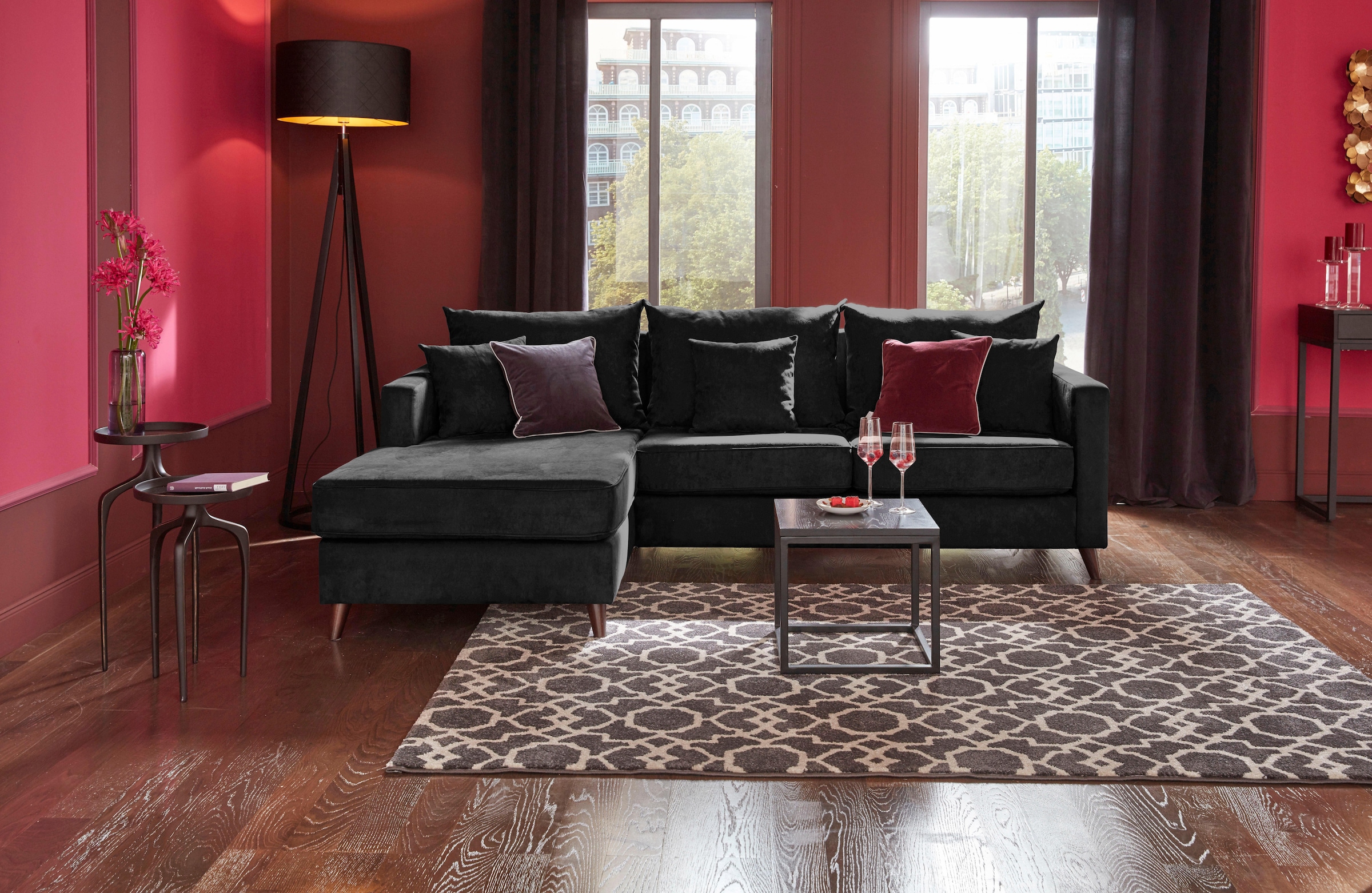 Guido Maria Kretschmer Home&Living Ecksofa »Renesse L-Form«, lose Kissen, K günstig online kaufen