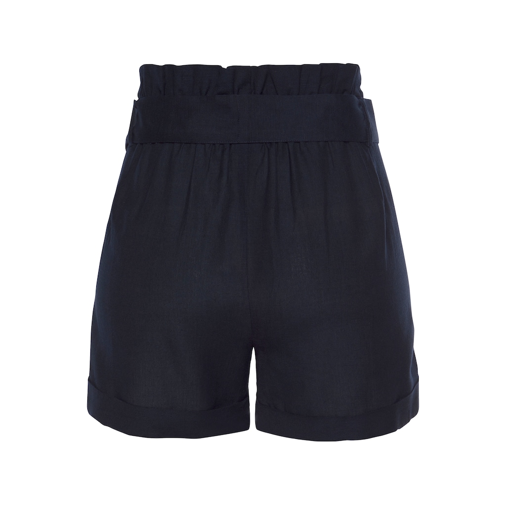 LASCANA Shorts, (mit Bindegürtel)