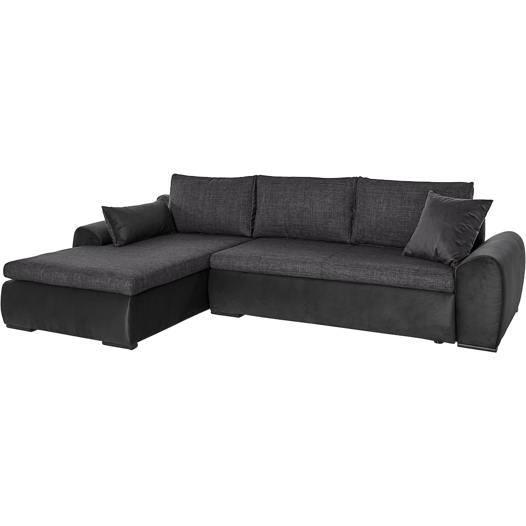 Home affaire Ecksofa »Win«, wahlweise mit Bettfunktion und Bettkasten