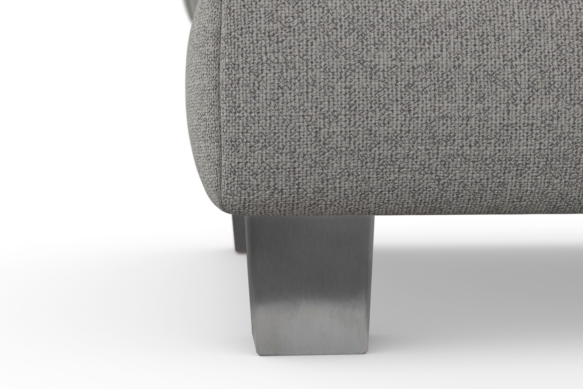 sit&more Polsterhocker »Dundee«, mit Klappfunktion, Federkern und hochwertigen Edelstahlfüßen