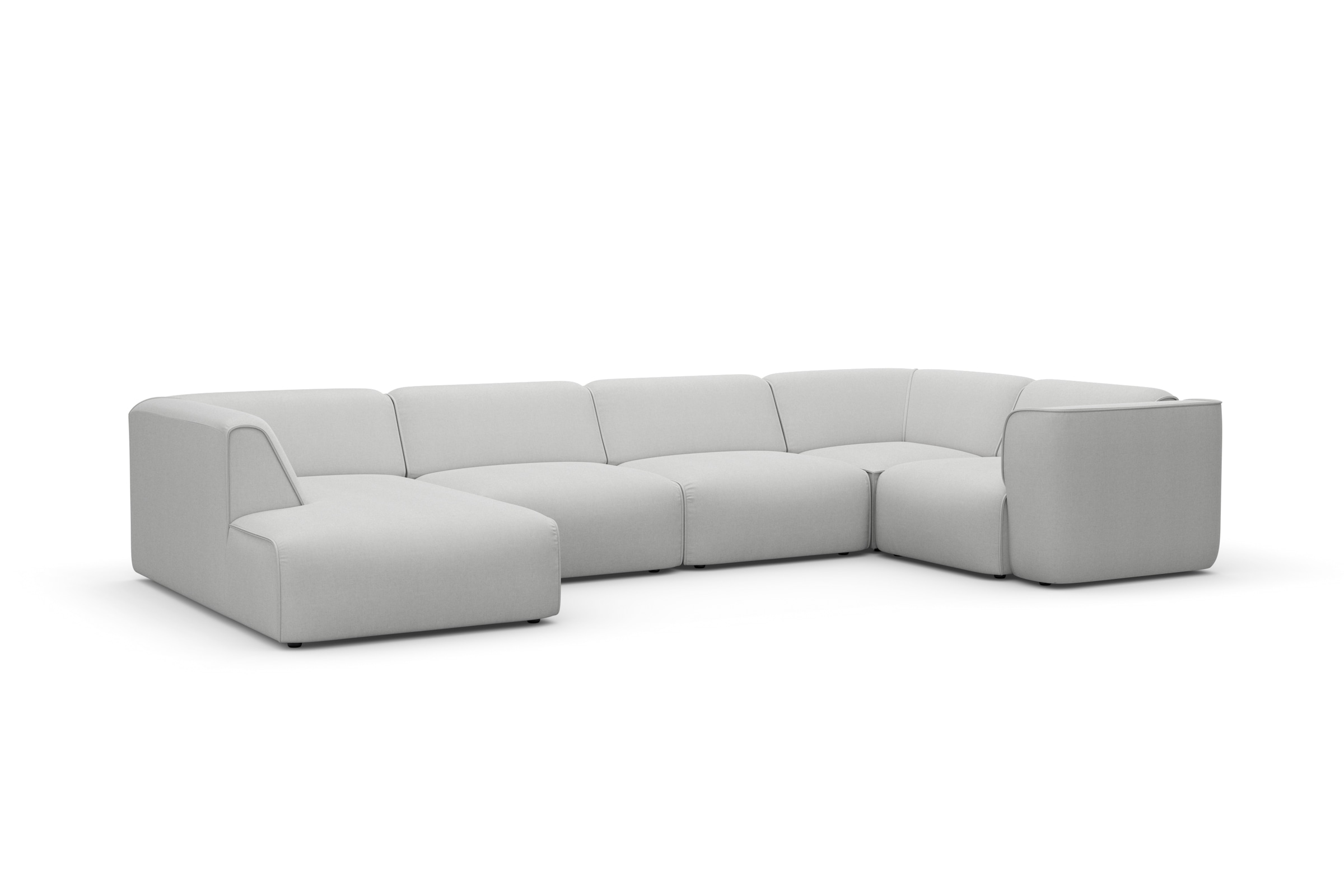 OTTO home Wohnlandschaft »Merid U-Form, B: 367 cm« jederzeit durch Module erweiterbar