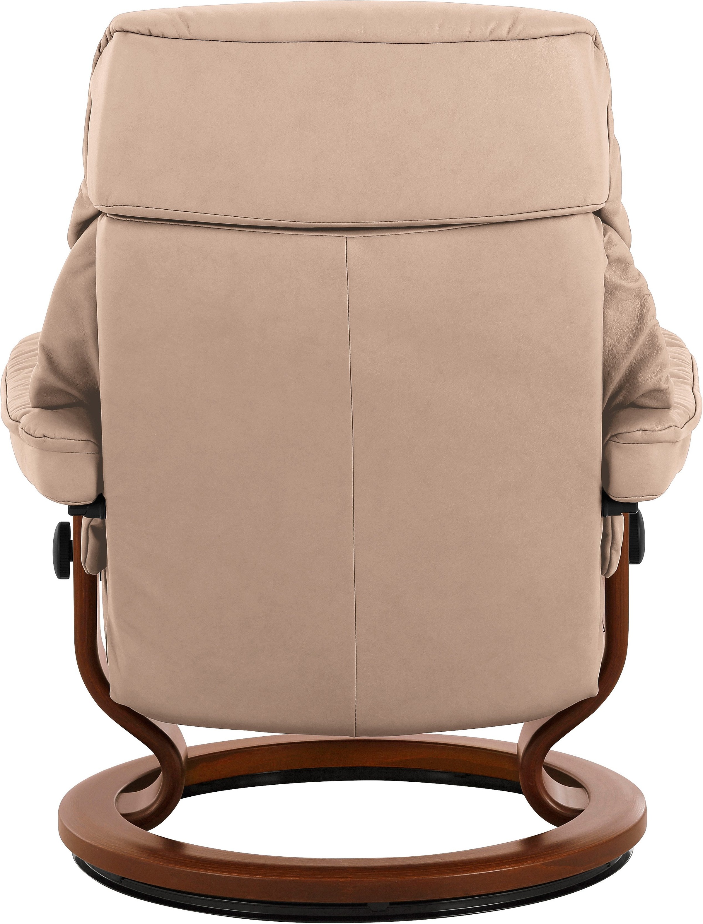 Stressless® Relaxsessel »Ruby«, (Set, Relaxsessel mit Hocker), mit Classic Base, Größe S, Gestell Eiche, Wenge, Braun & Schwarz