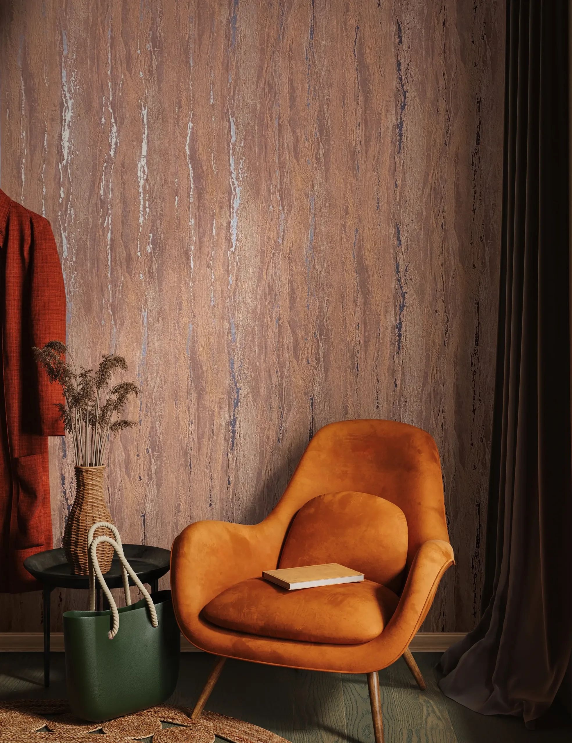 Marburg Vliestapete »Tapete Glowing Stones« urban geprägt moderne Vliestapete für Wohnzimmer Schlafzimmer Küche