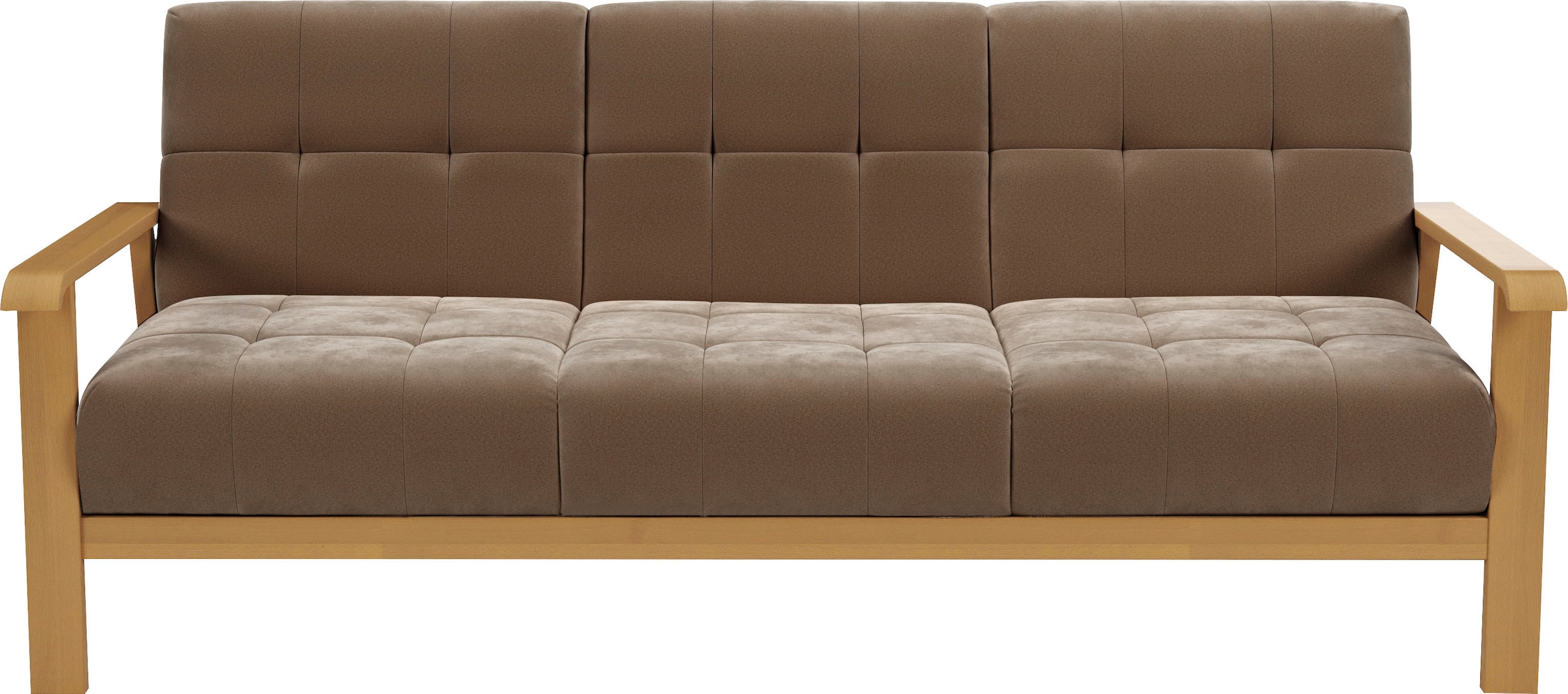 sit&more 3-Sitzer "Billund", Armlehnen aus eichefarbigem Buchenholz, versch günstig online kaufen