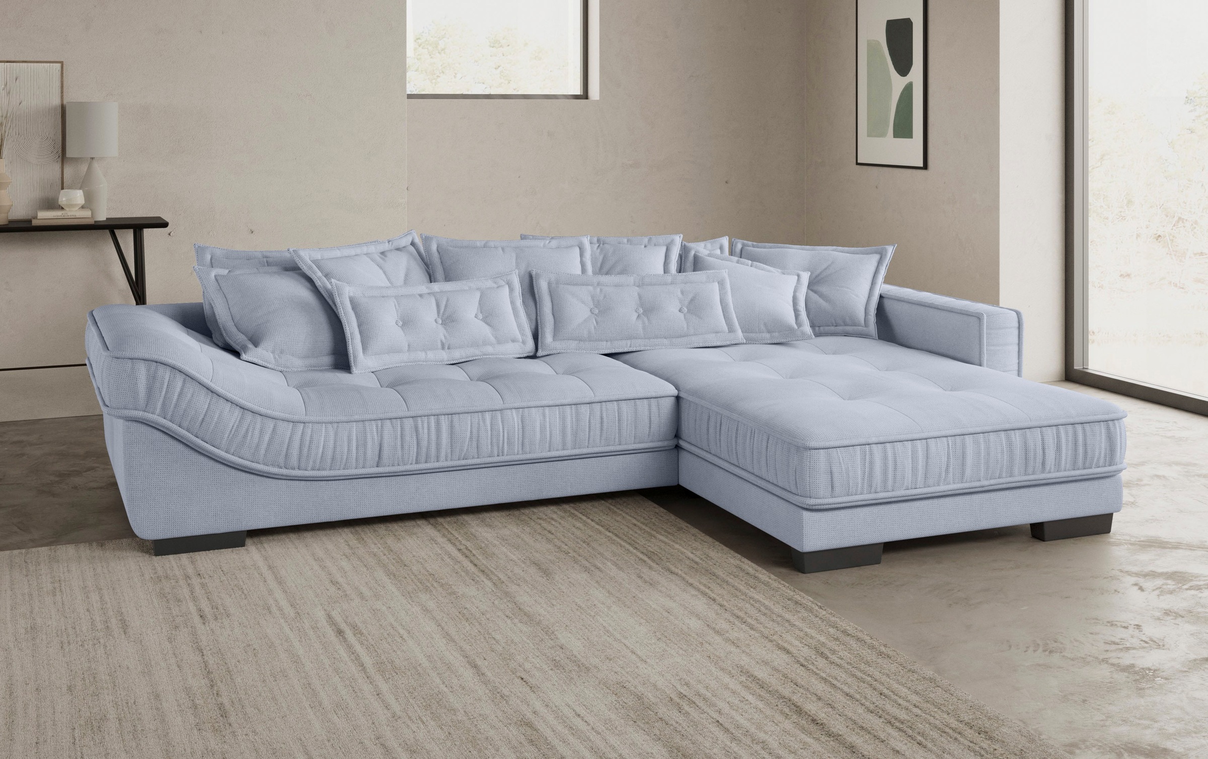 Mr. Couch Ecksofa »Diwan II DuraFlex L-Form«, DuraFlex-Kaltschaumpolsterung, bis 140 kg, 4 Bezugsqualitäten