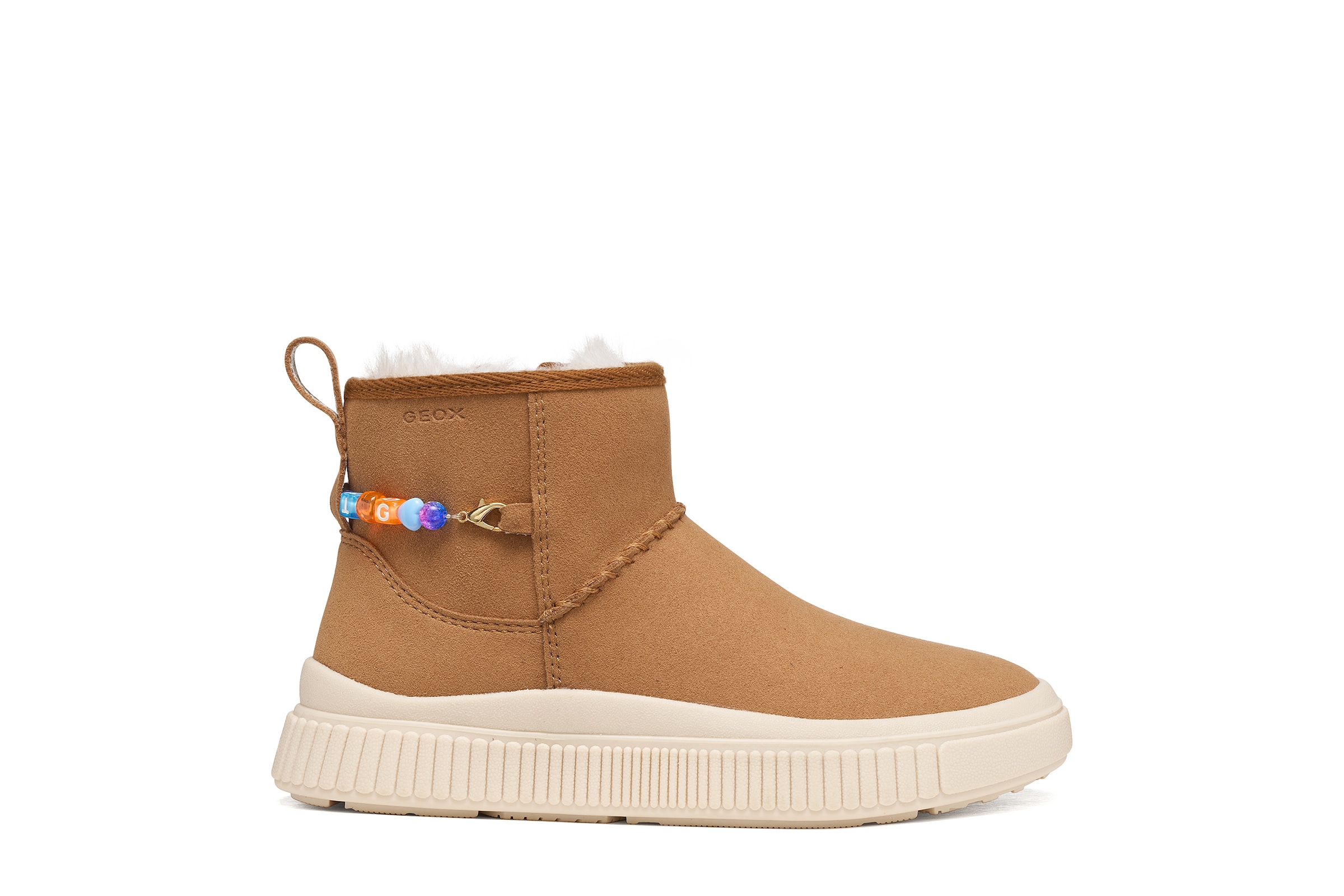 Geox Winterboots »J LAQUINNY GIRL«  Outdoorboots mit Schmuckelementen, Größenschablone zum Download