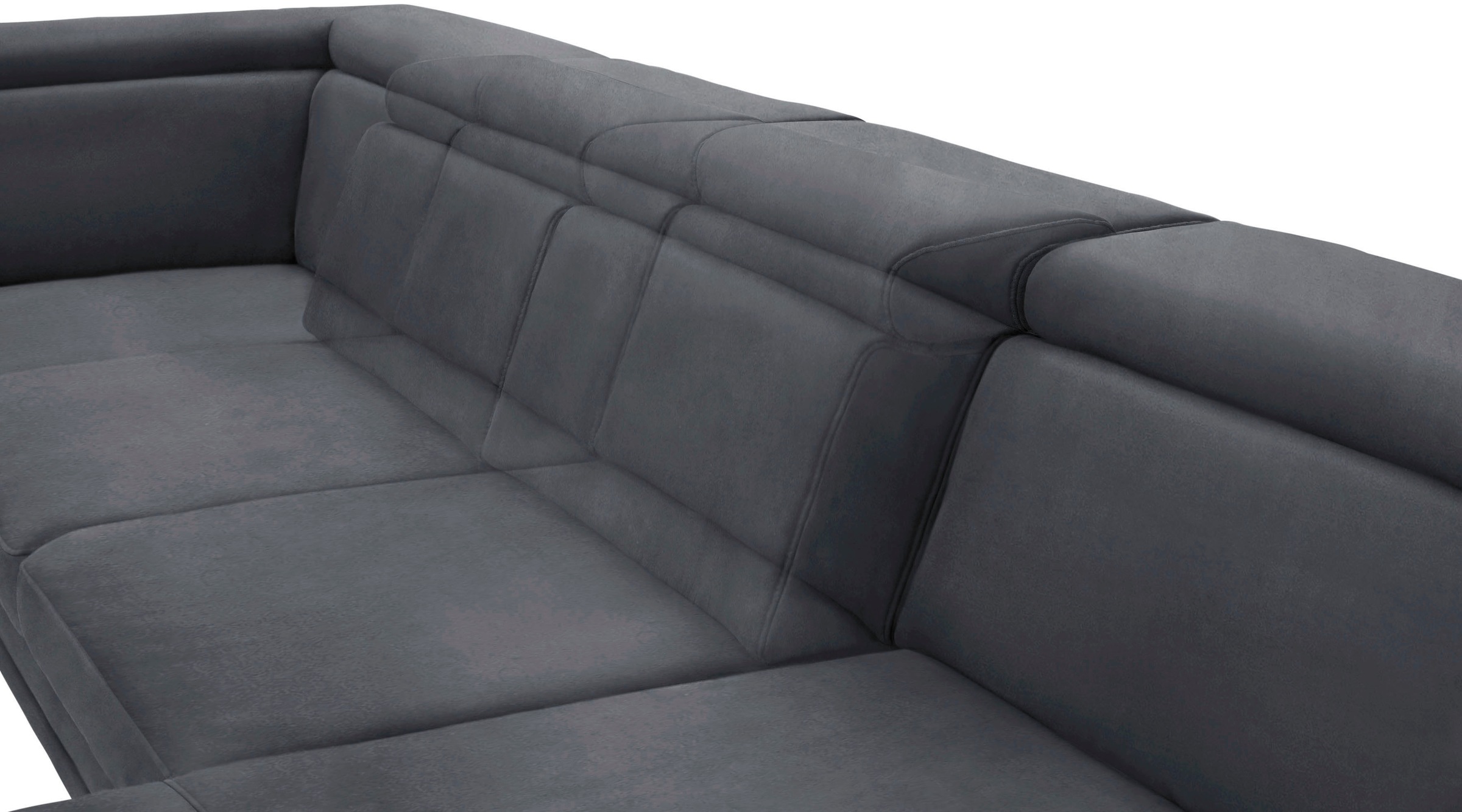 sit&more Wohnlandschaft »Scorpio U-Form«, inklusive Sitztiefenverstellung, mit Kopf- und Armteilverstellung