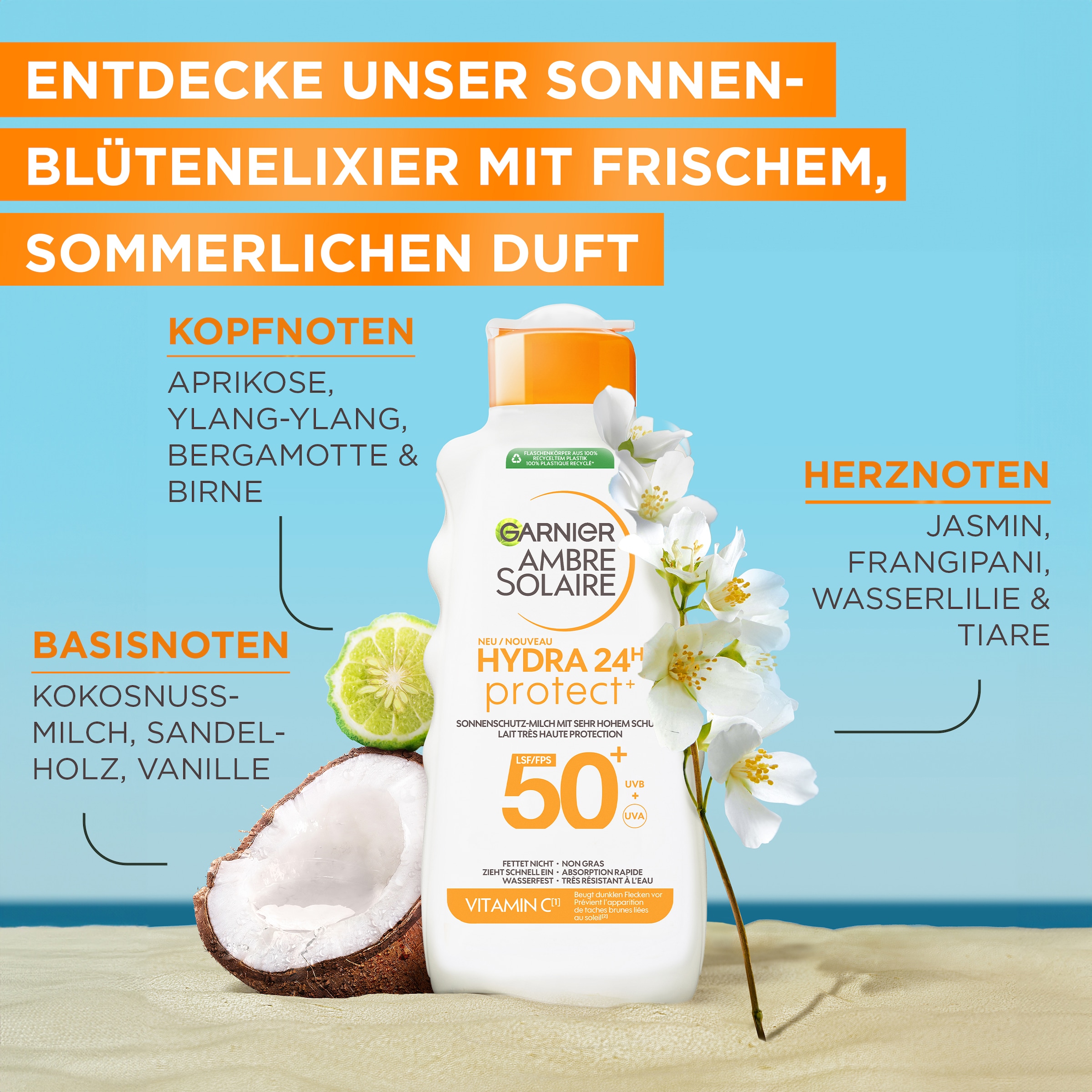 GARNIER After Sun-Spray »Garnier Hydra Protect+ 24h LSF 50«