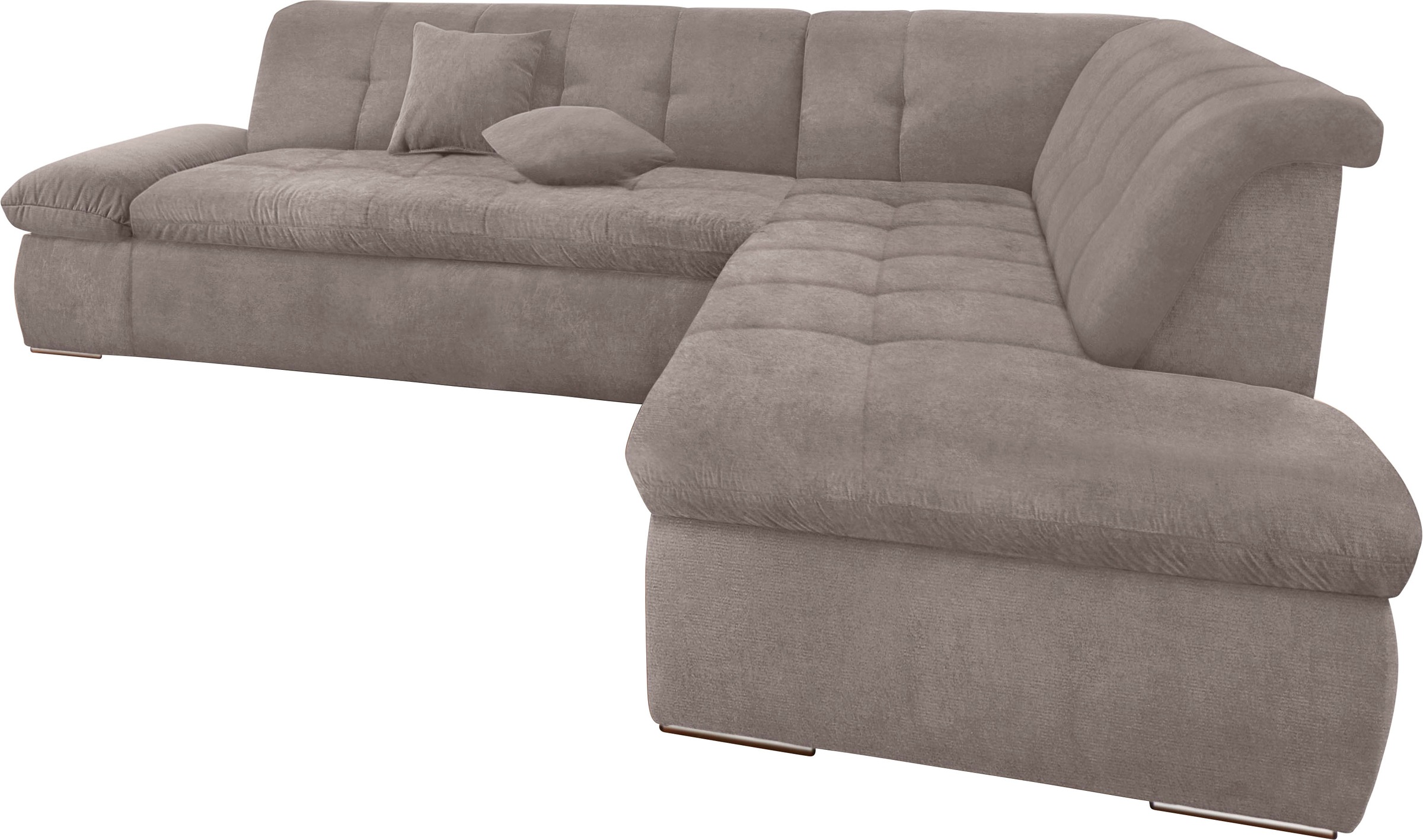 DOMO collection Ecksofa "NMoric incl. Zierkissen B/T/H: 273/216/80 cm L-For günstig online kaufen