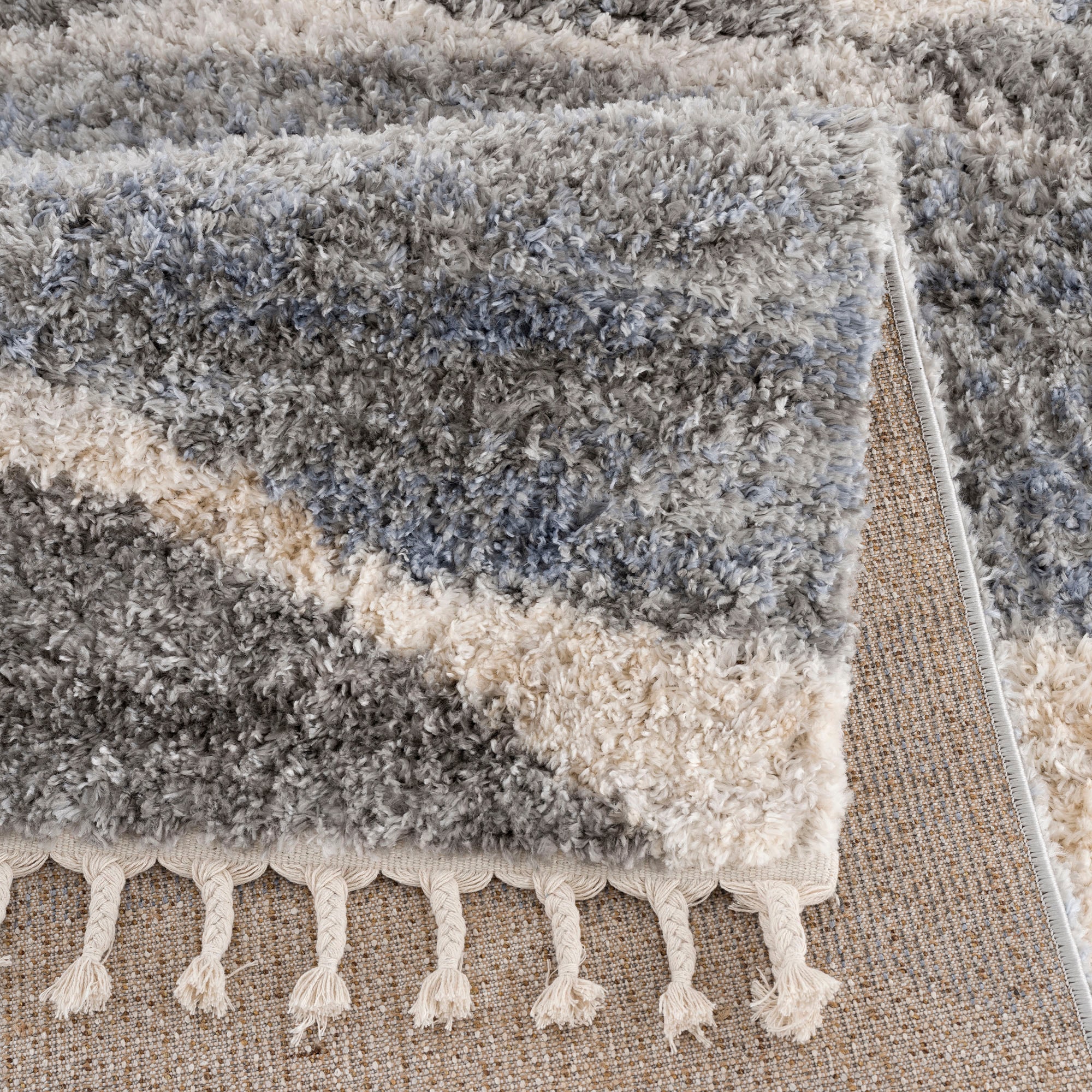 Sanat Hochflor-Teppich »Versay 1505«, rechteckig, 45 mm Höhe, Wohnzimmer, Langflor, Shaggy Teppich
