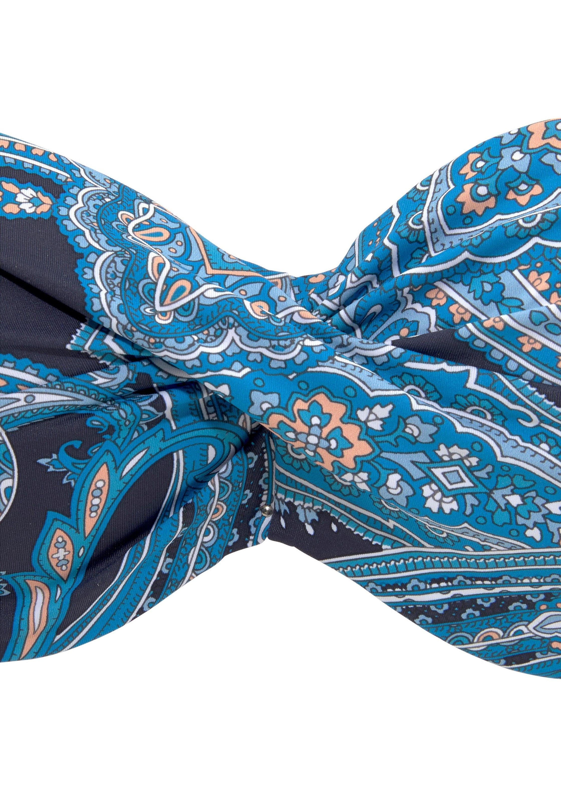 3. Bild von LASCANA Bügel-Bandeau-Bikini-Top »Boho«, mit Paisleymuster