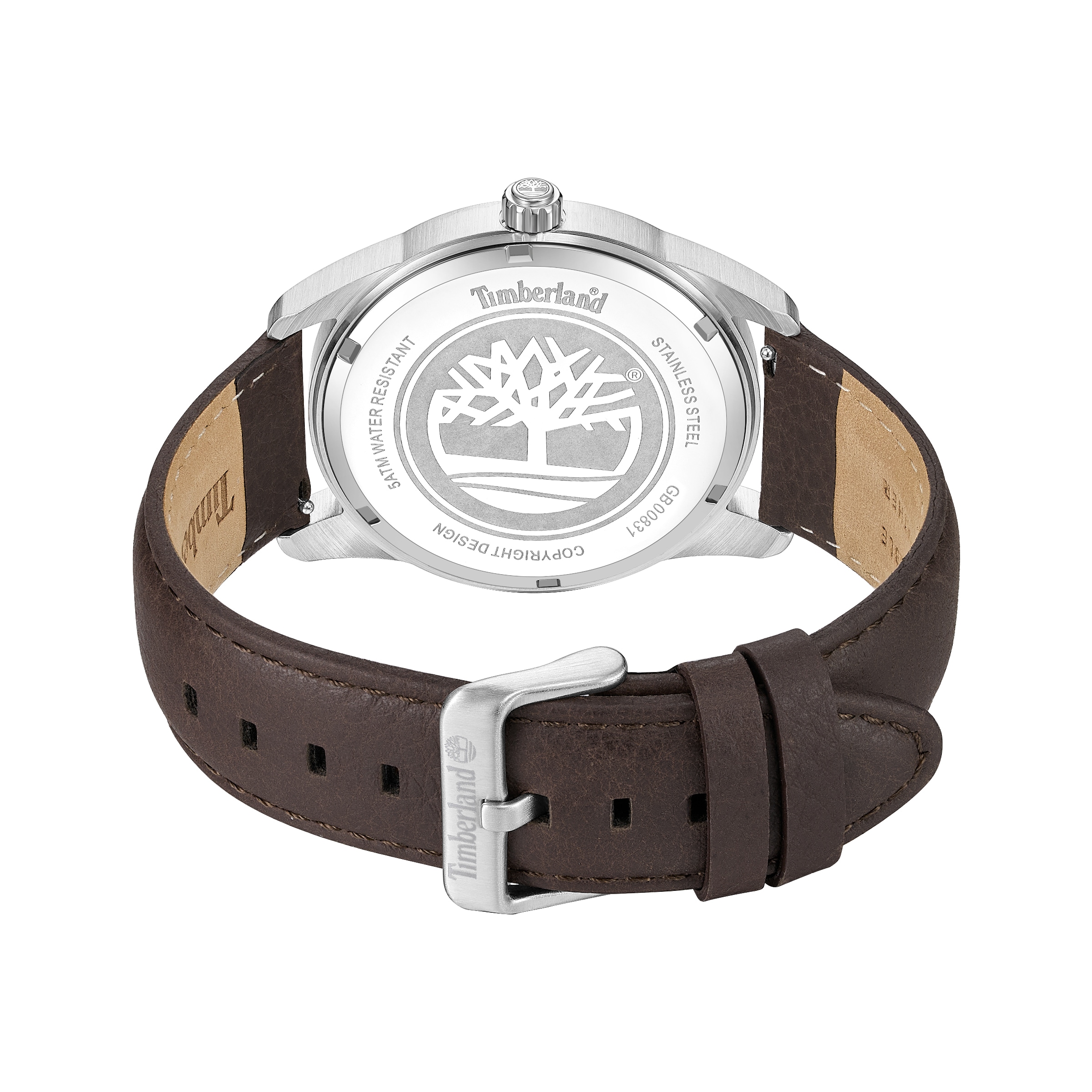 Timberland Quarzuhr »Birch Road« Armbanduhr, Herrenuhr, Lederarmband, analog, Tag