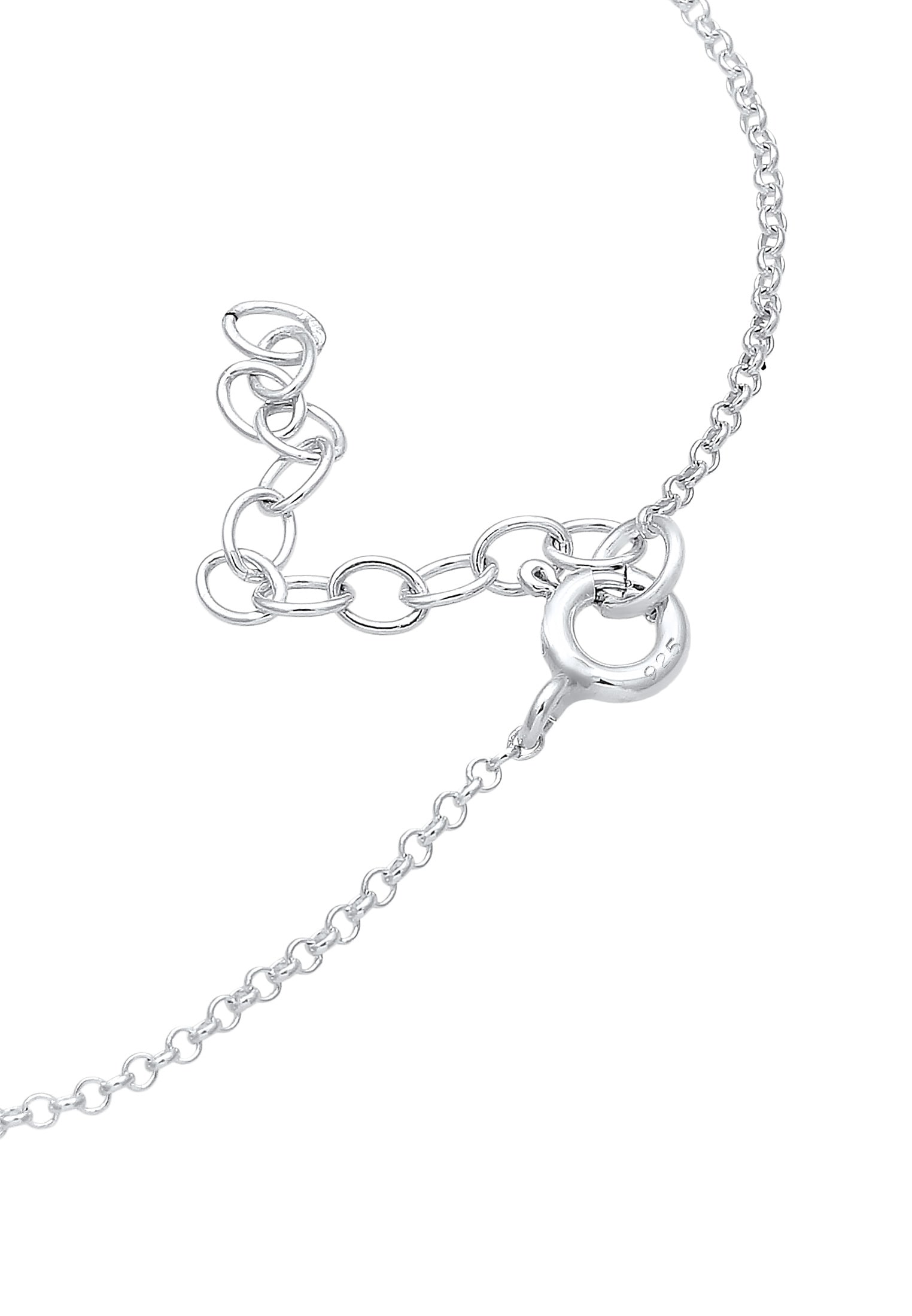 Elli Armband »Kreis Glas Kristalle Weiß 925 Sterling Silber«