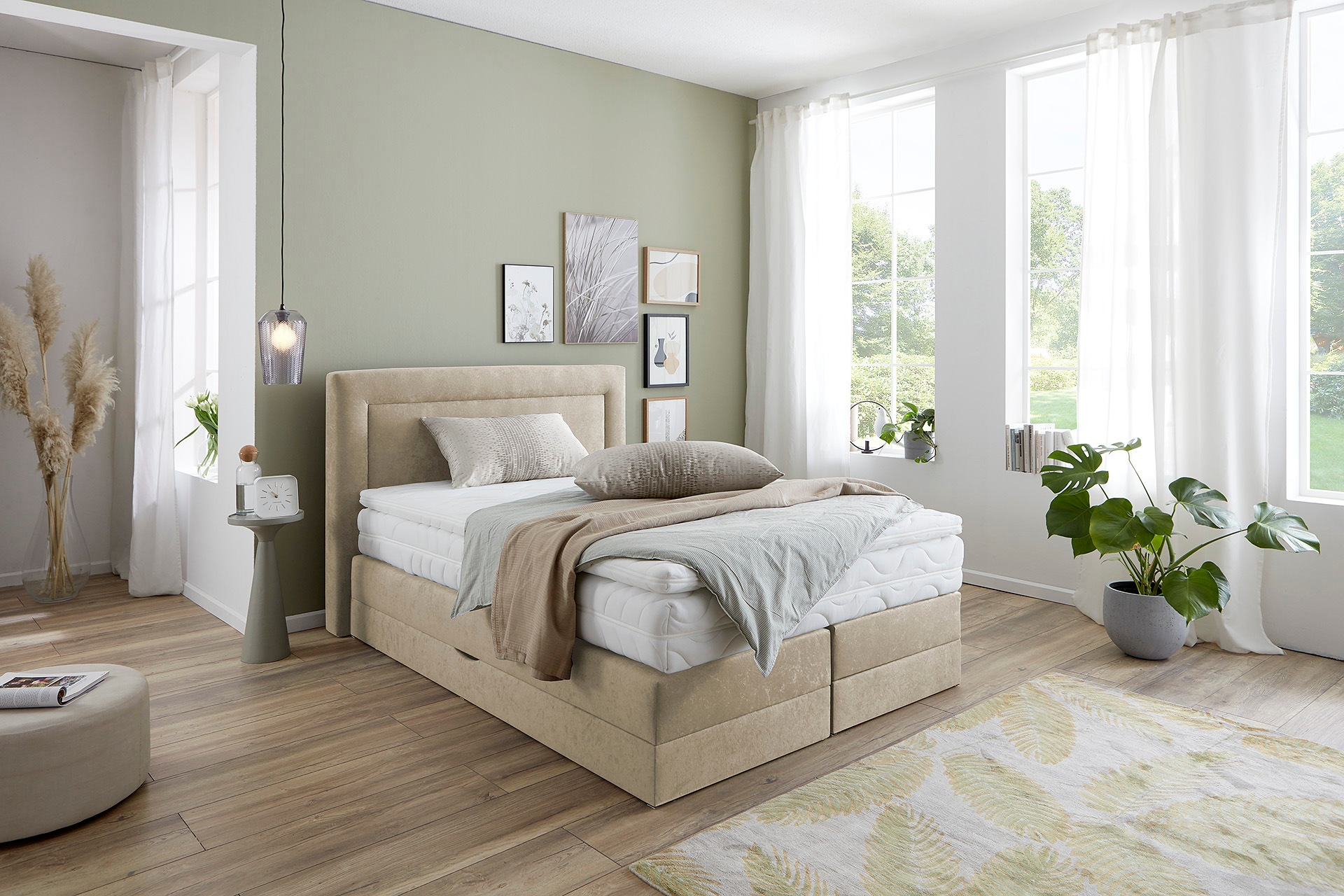 Westfalia Schlafkomfort Boxspringbett wahlweise mit Bettkasten und Topper günstig online kaufen