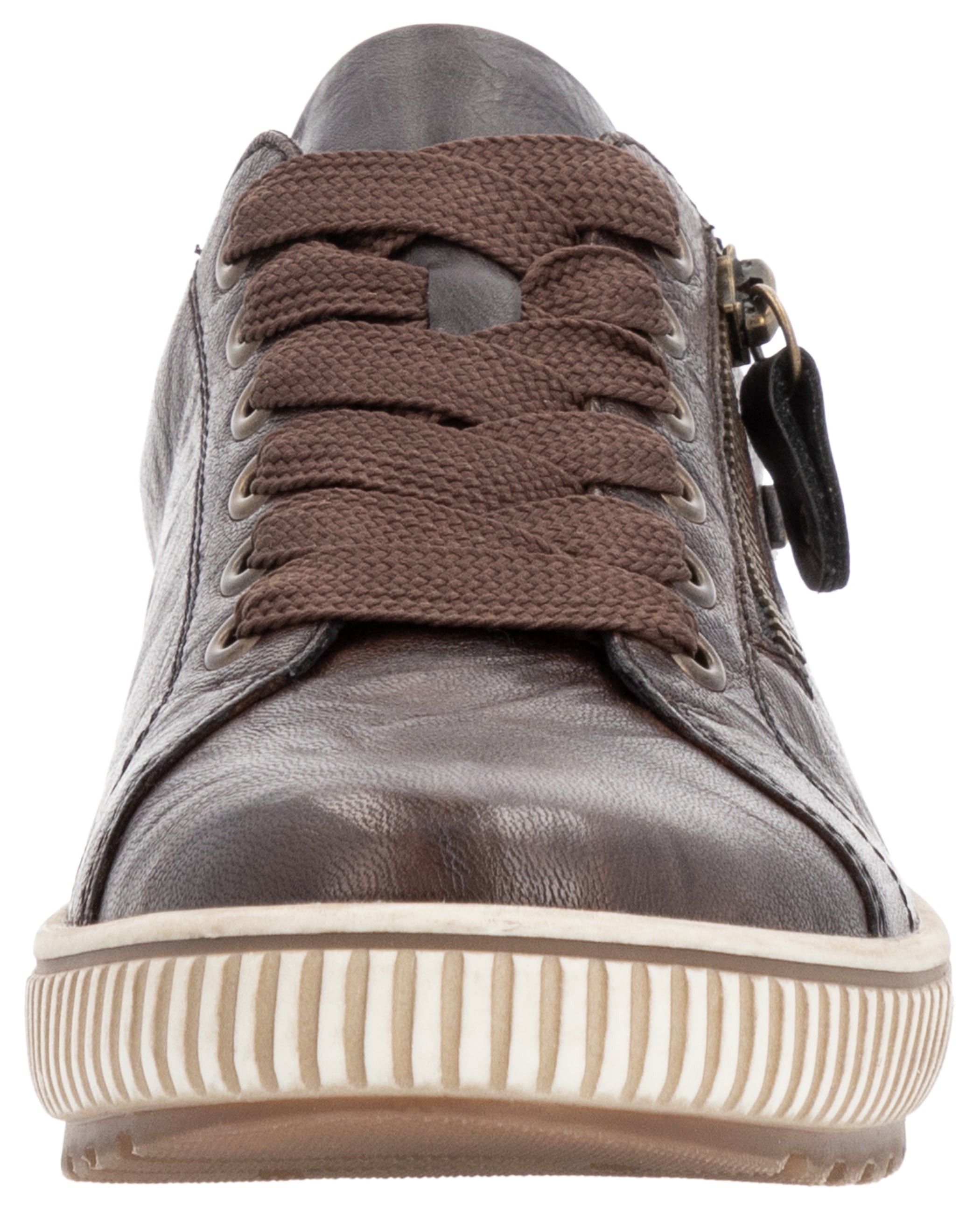 Remonte Plateausneaker  , Freizeitschuh, Halbschuh, Schnürschuh mit Außenreißverschluss