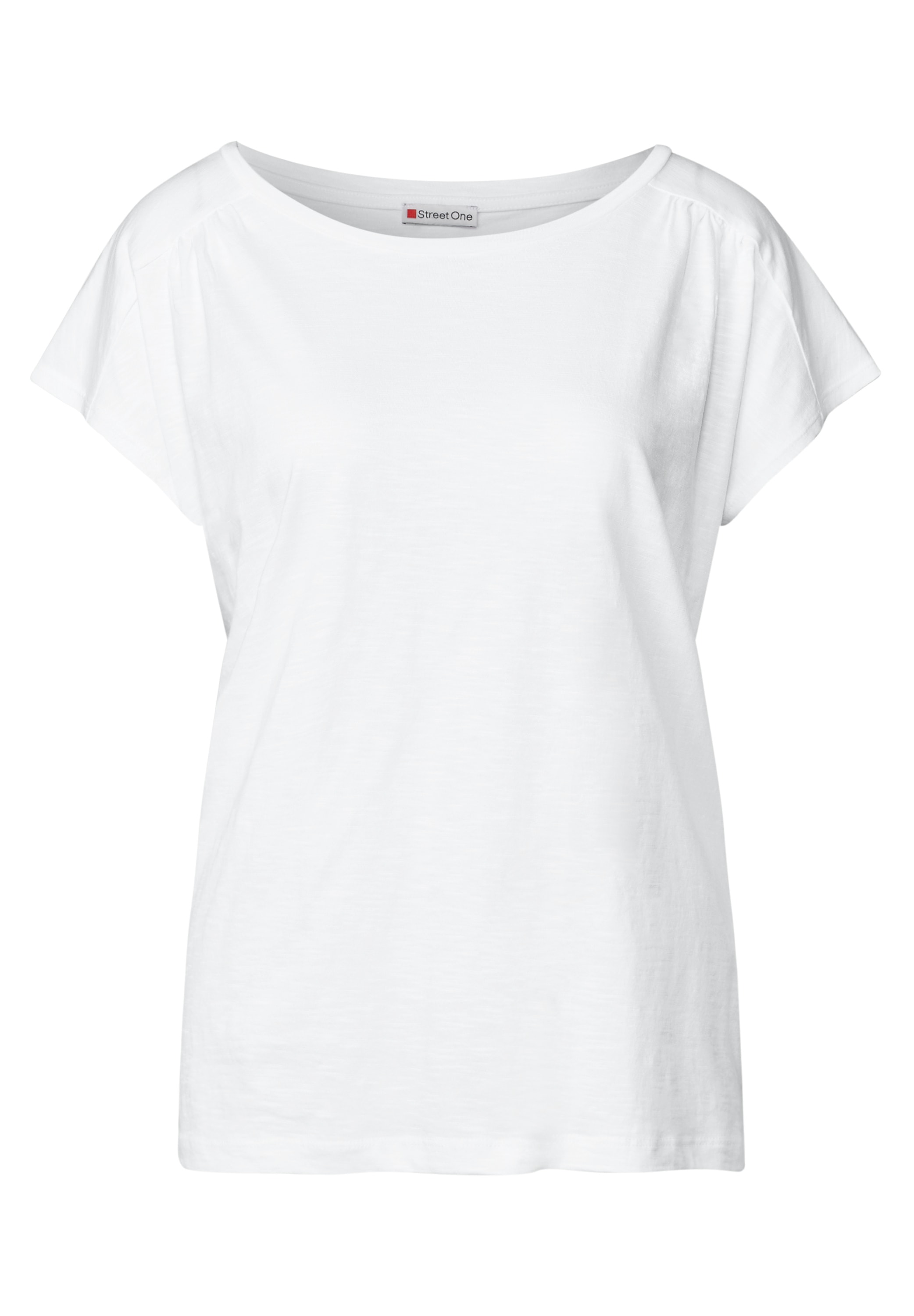 STREET ONE Shirttop, mit Raffung an der Schulter