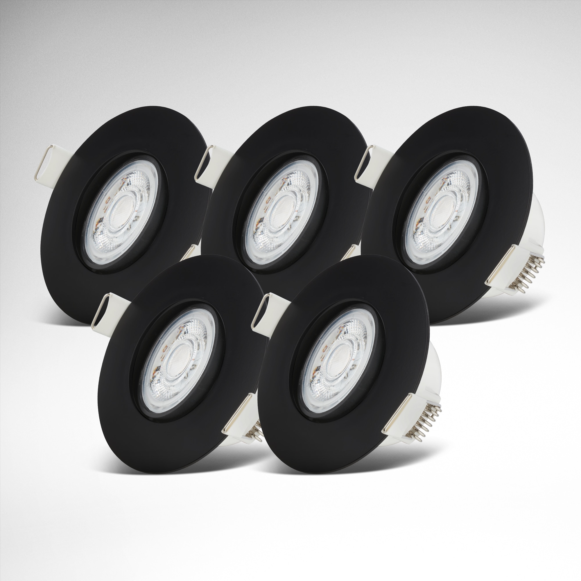 B.K.Licht LED Bad-Einbauleuchten-Set, 5-teilig, Schutzart IP65 günstig online kaufen