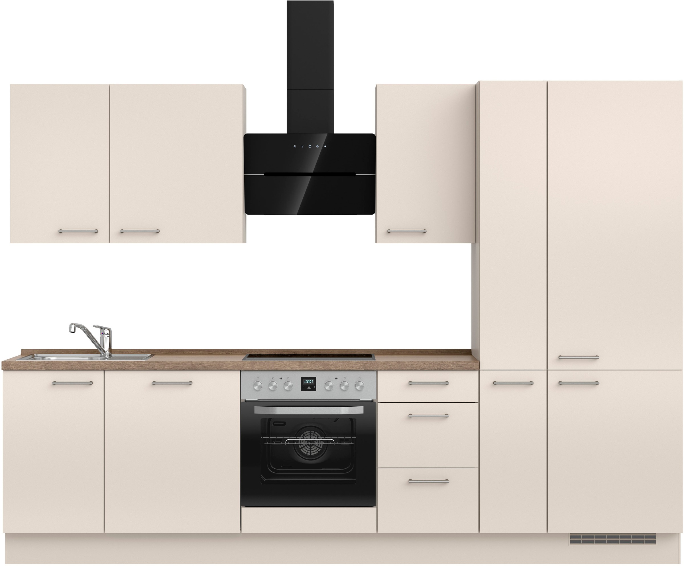 nobilia® Küchenzeile »"Laser II", Ausrichtung wählbar, Breite 300 cm« vormo günstig online kaufen